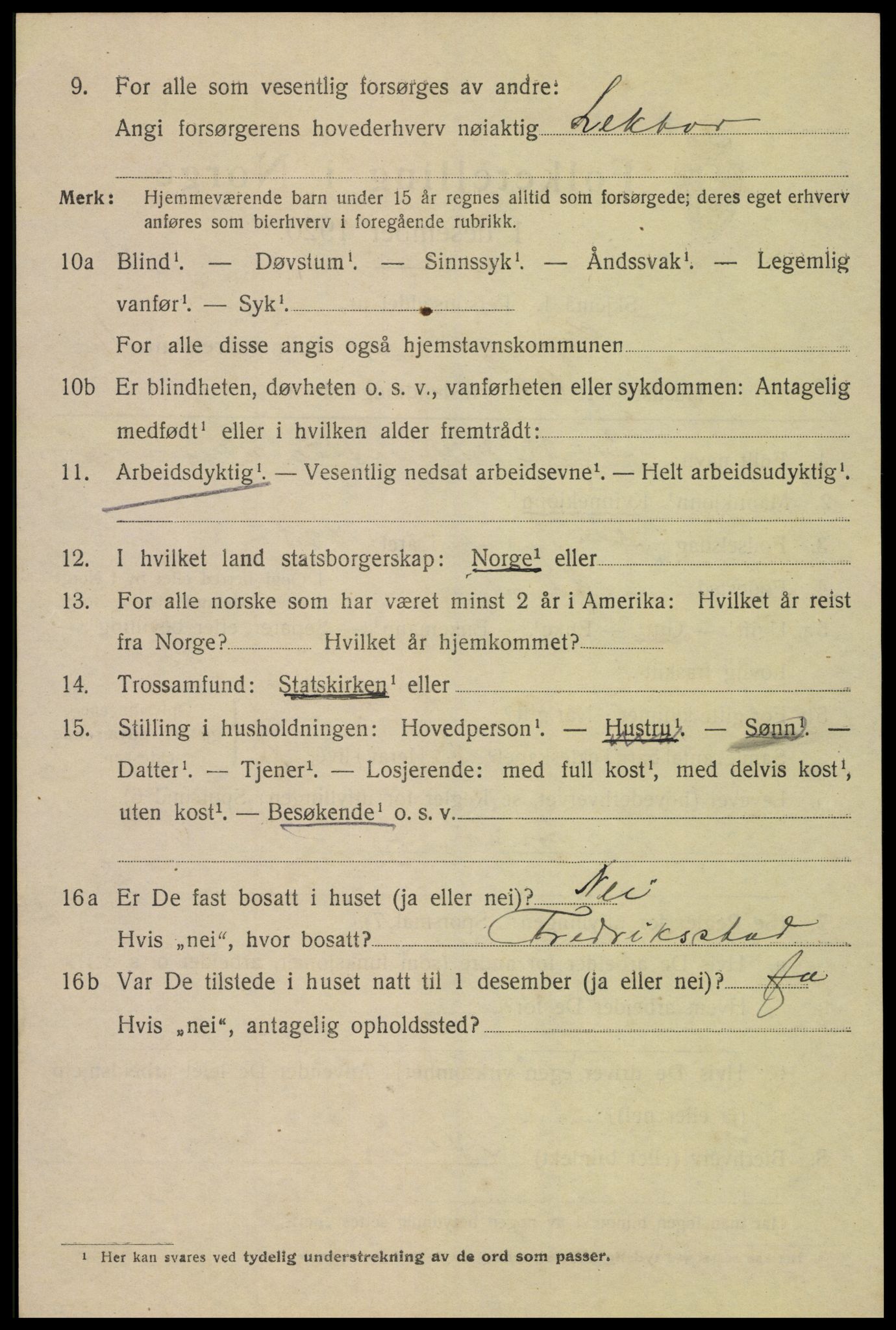 SAH, 1920 census for Gjøvik, 1920, p. 3315