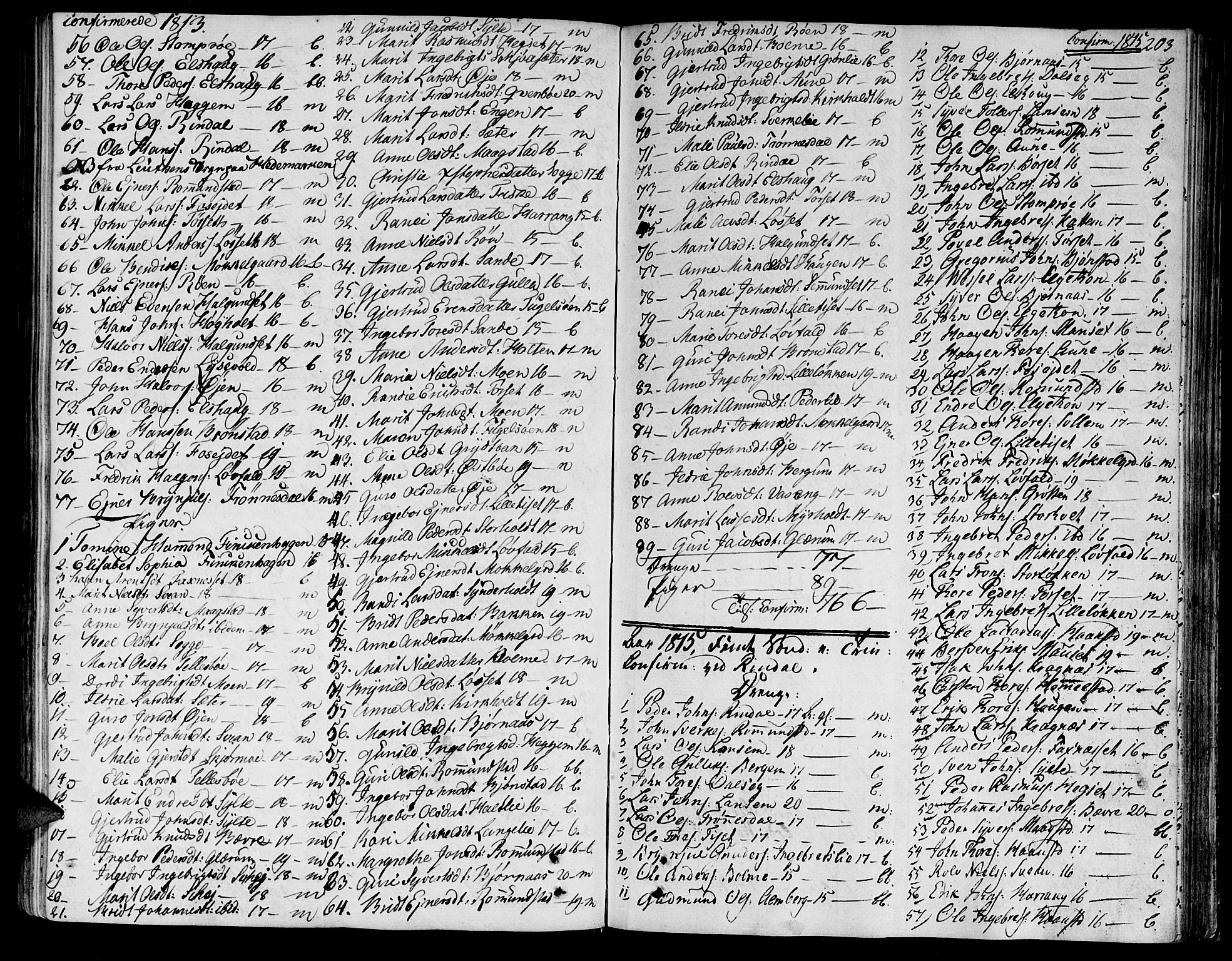 Ministerialprotokoller, klokkerbøker og fødselsregistre - Møre og Romsdal, SAT/A-1454/595/L1040: Parish register (official) no. 595A02, 1797-1819, p. 203