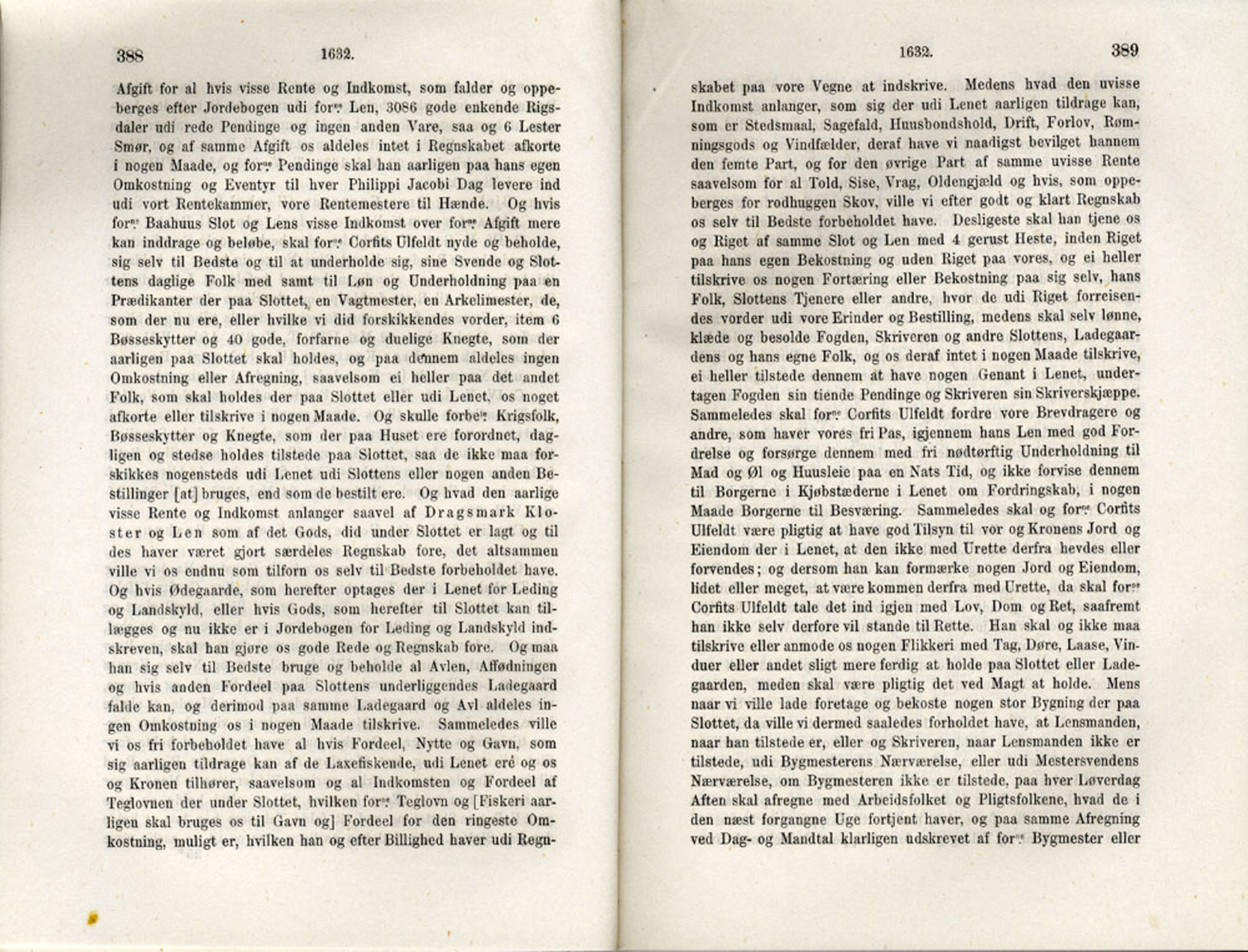 Publikasjoner utgitt av Det Norske Historiske Kildeskriftfond, PUBL/-/-/-: Norske Rigs-Registranter, bind 6, 1628-1634, p. 388-389