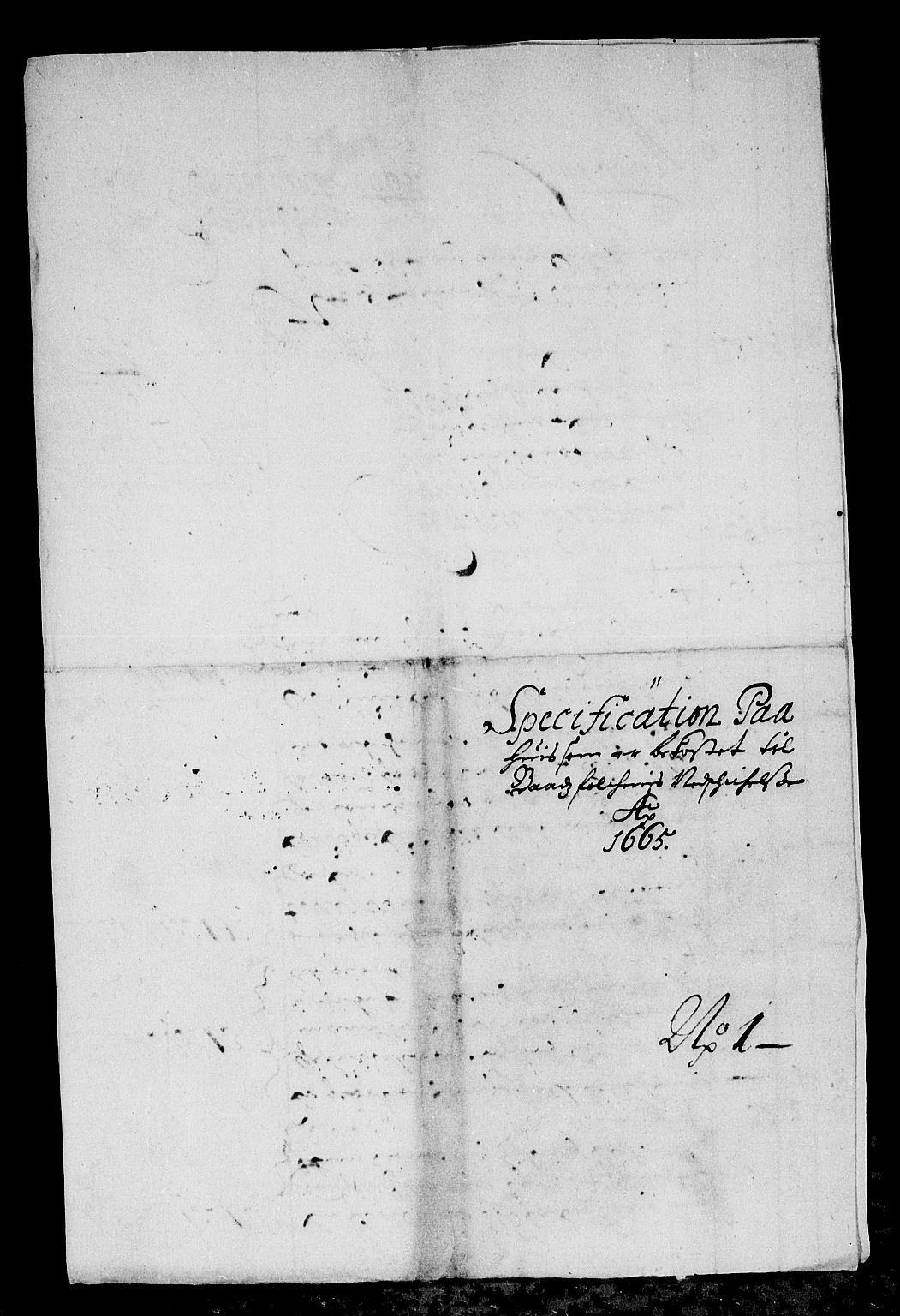 Rentekammeret inntil 1814, Reviderte regnskaper, Stiftamtstueregnskaper, Bergen stiftamt, AV/RA-EA-6043/R/Rc/L0018: Bergen stiftamt, 1665