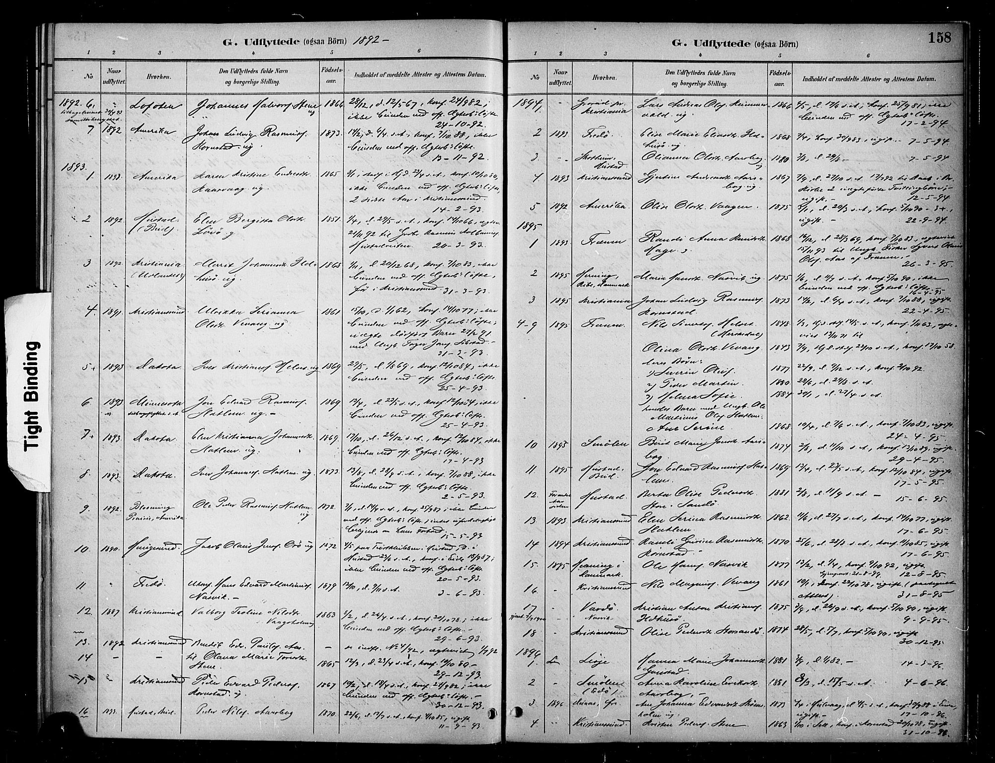 Ministerialprotokoller, klokkerbøker og fødselsregistre - Møre og Romsdal, SAT/A-1454/570/L0832: Parish register (official) no. 570A06, 1885-1900, p. 158