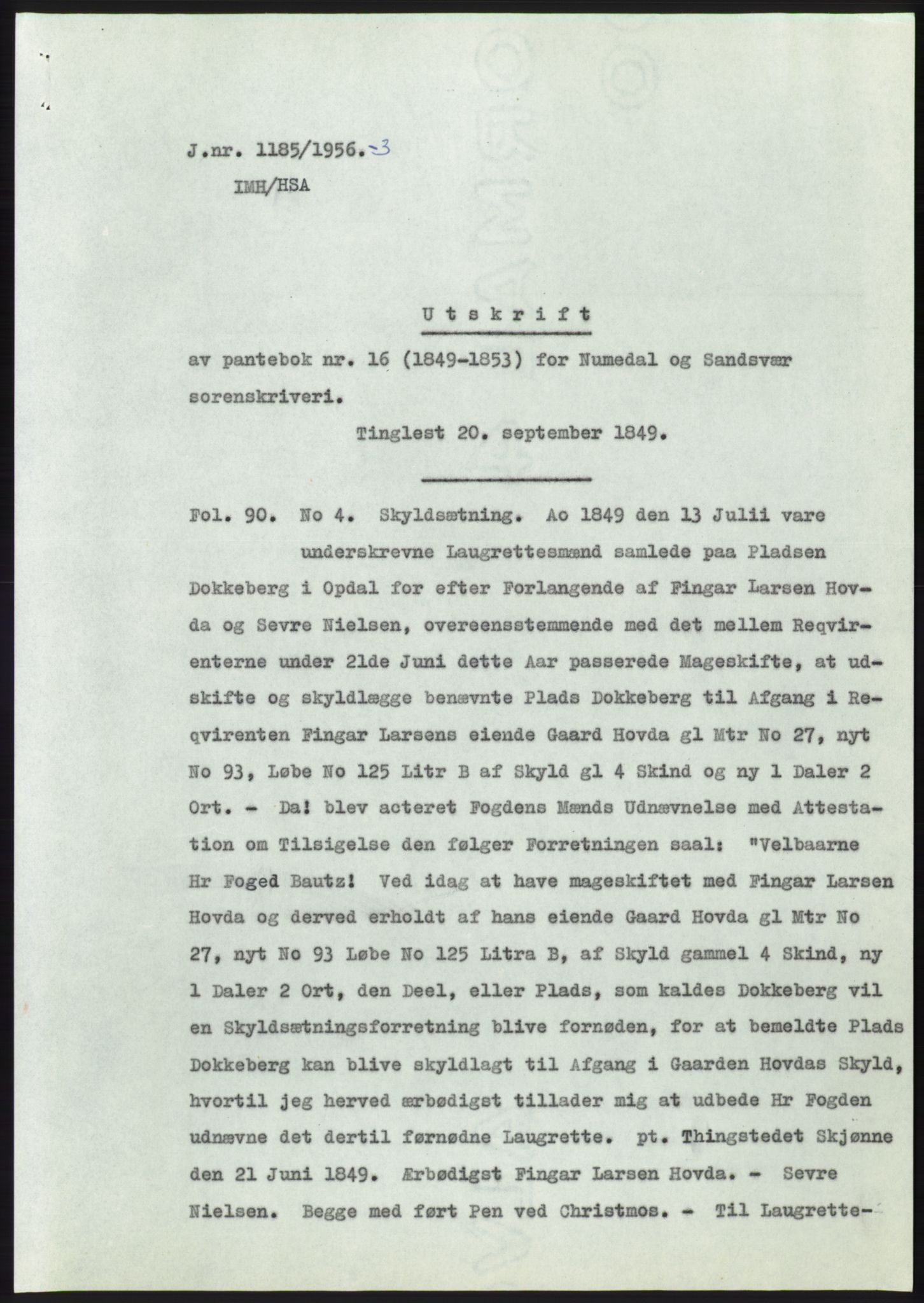 Statsarkivet i Kongsberg, SAKO/A-0001, 1956, p. 424
