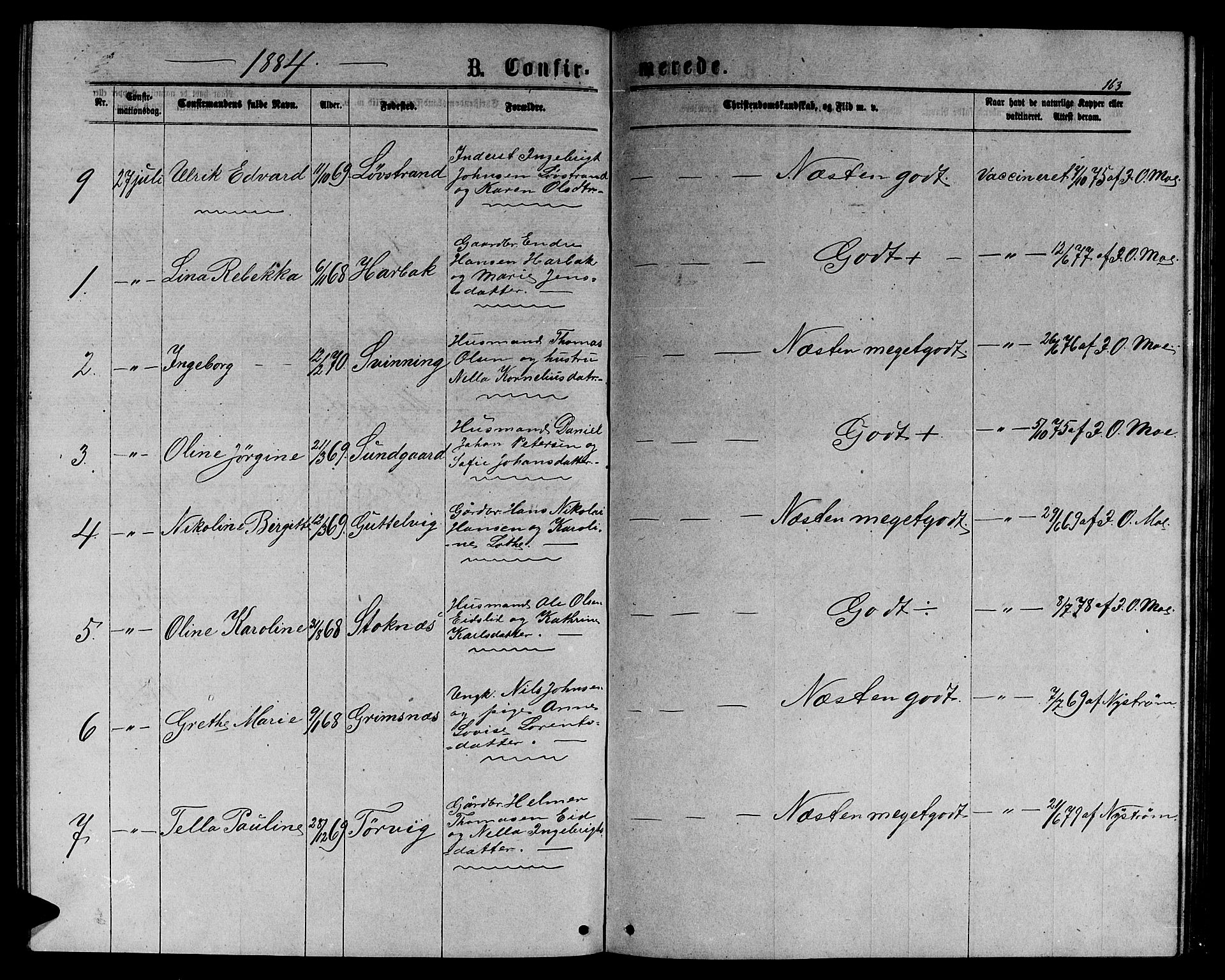 Ministerialprotokoller, klokkerbøker og fødselsregistre - Sør-Trøndelag, SAT/A-1456/656/L0695: Parish register (copy) no. 656C01, 1867-1889, p. 163