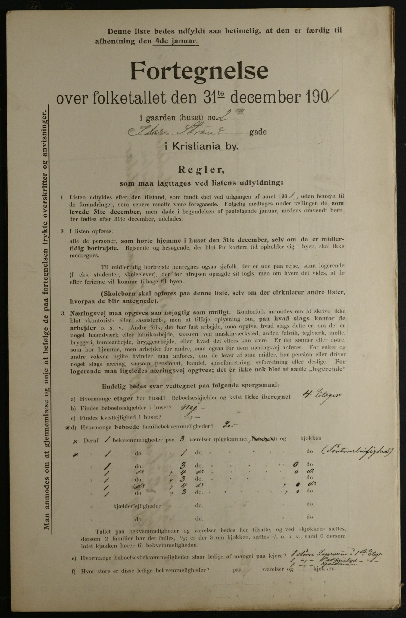 OBA, Municipal Census 1901 for Kristiania, 1901, p. 15765