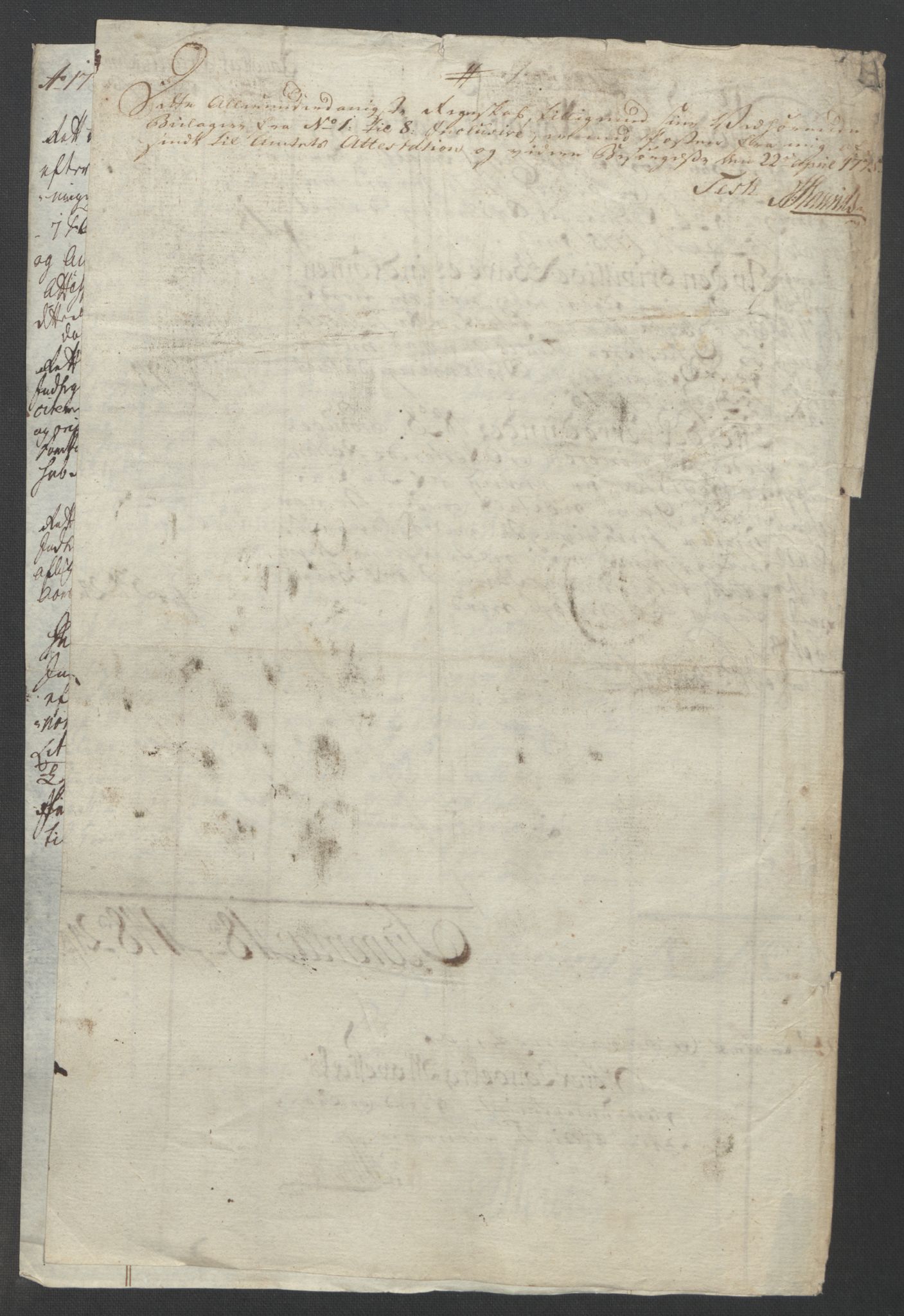 Rentekammeret inntil 1814, Reviderte regnskaper, Fogderegnskap, AV/RA-EA-4092/R19/L1399: Fogderegnskap Toten, Hadeland og Vardal, 1762-1783, p. 329