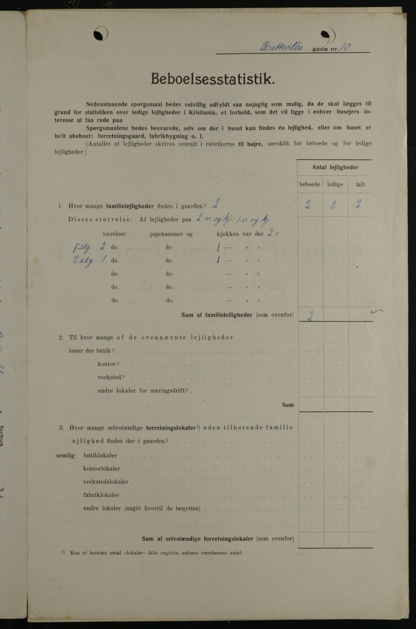 OBA, Municipal Census 1908 for Kristiania, 1908, p. 8352