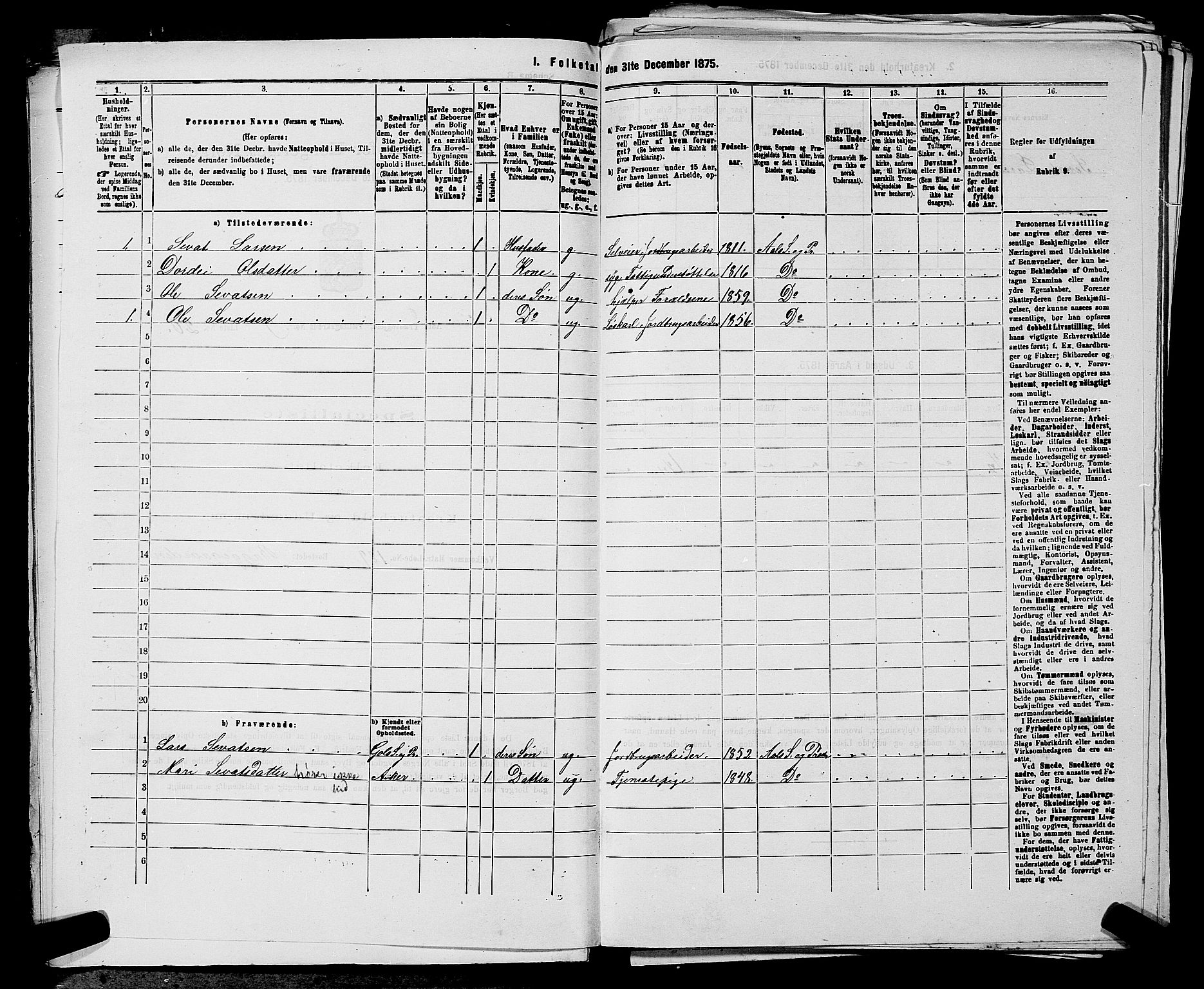 SAKO, 1875 census for 0619P Ål, 1875, p. 1134