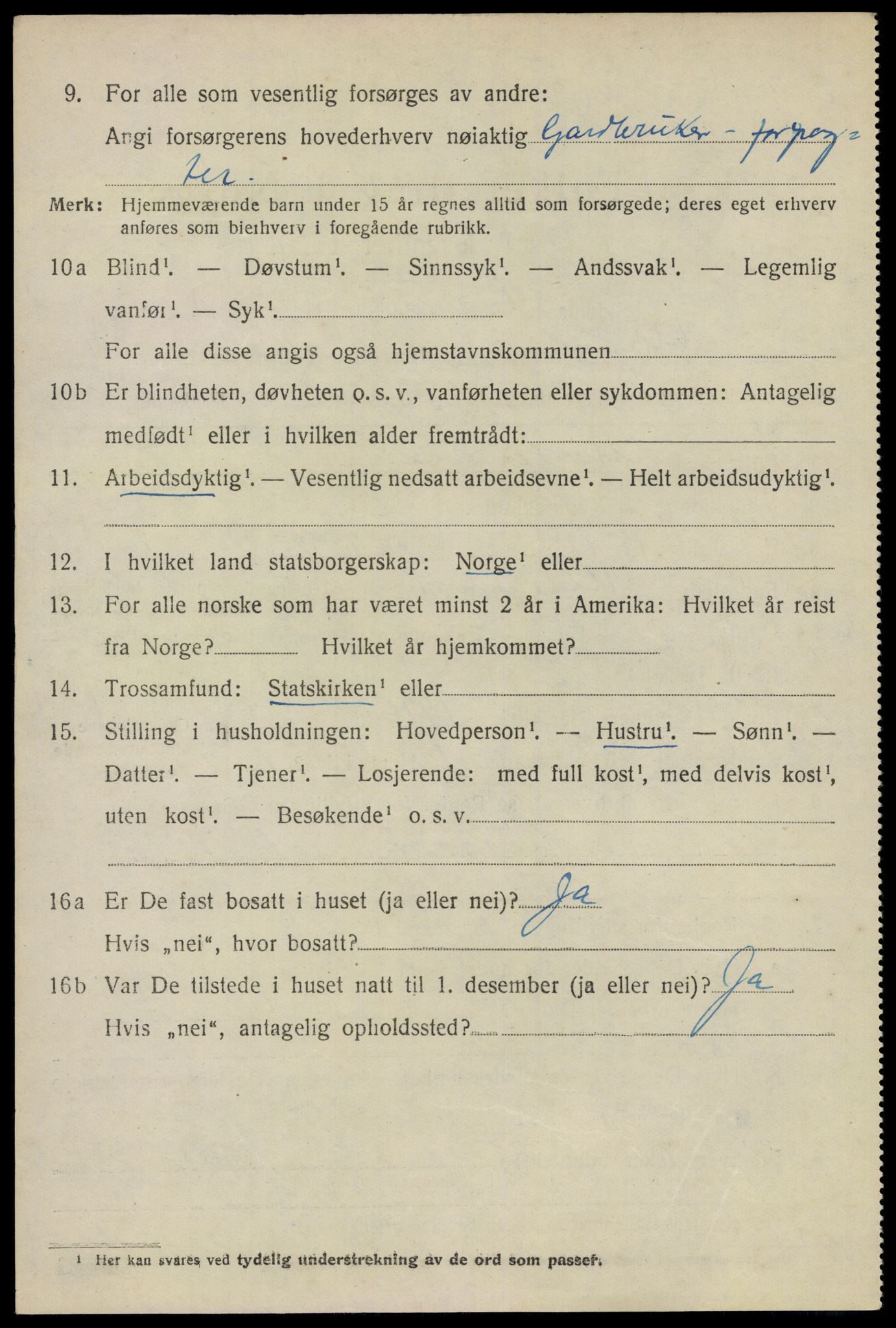 SAO, 1920 census for Ullensaker, 1920, p. 7244