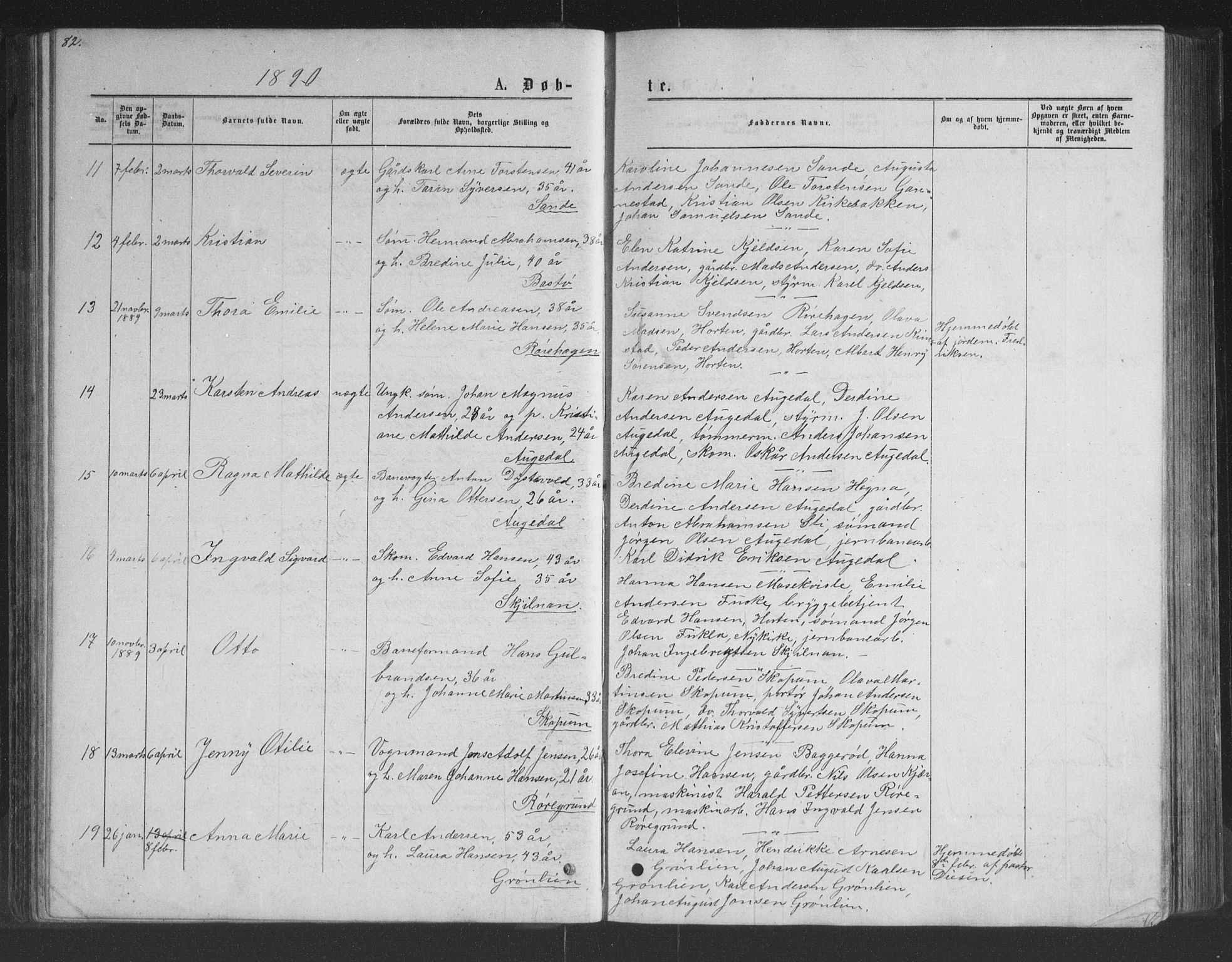 Borre kirkebøker, AV/SAKO-A-338/G/Ga/L0003: Parish register (copy) no. I 3, 1871-1892, p. 82