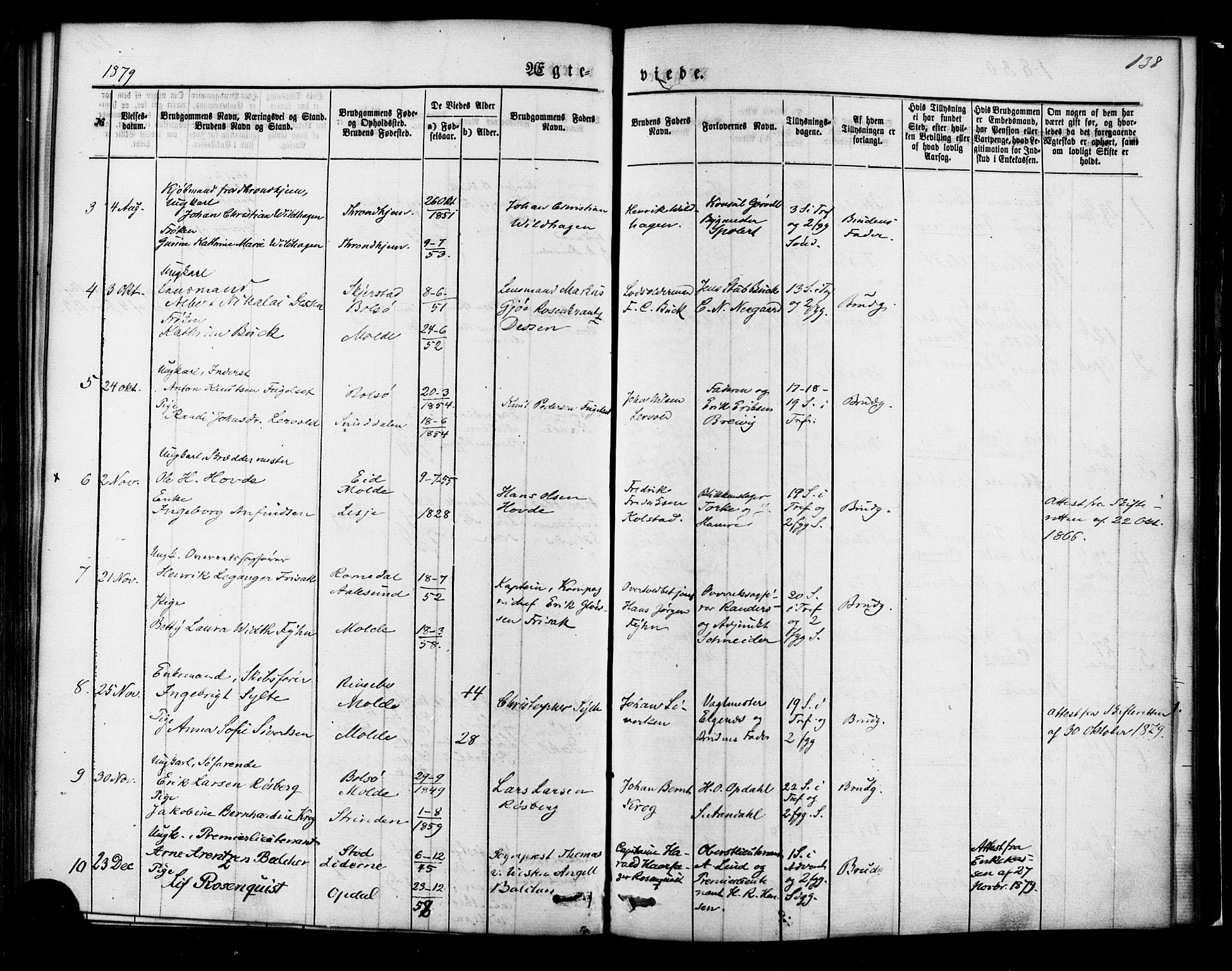 Ministerialprotokoller, klokkerbøker og fødselsregistre - Møre og Romsdal, AV/SAT-A-1454/558/L0691: Parish register (official) no. 558A05, 1873-1886, p. 138