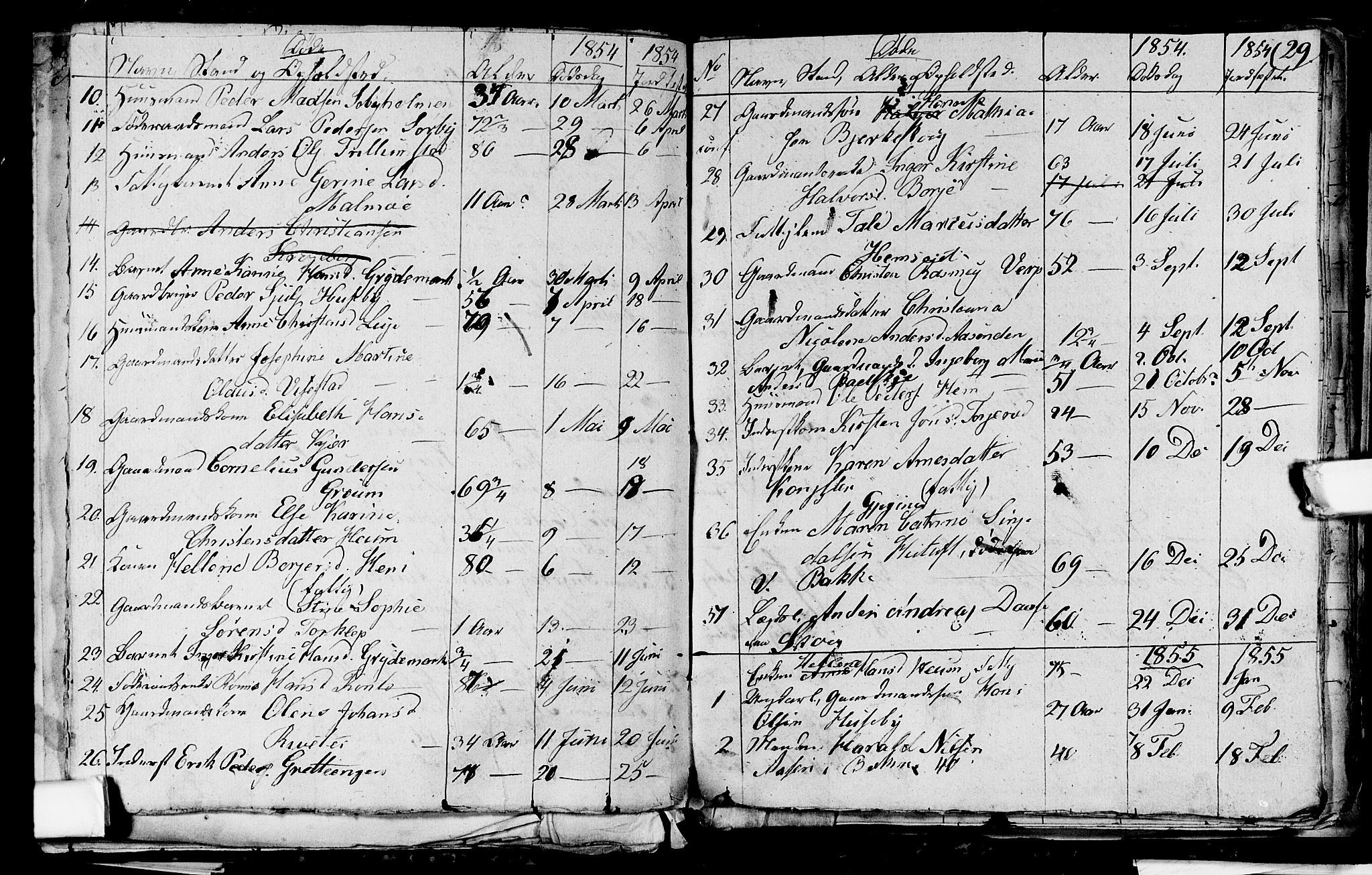 Våle kirkebøker, AV/SAKO-A-334/G/Ga/L0002: Parish register (copy) no. I 2, 1851-1863, p. 28-29