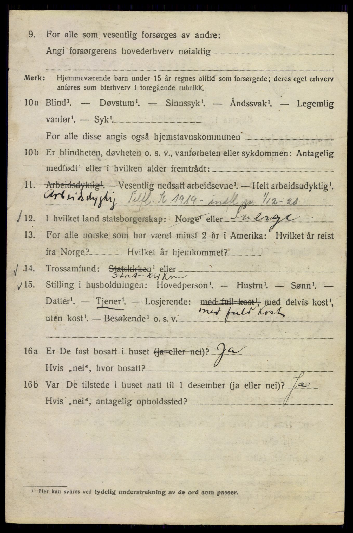 SAO, 1920 census for Kristiania, 1920, p. 604190