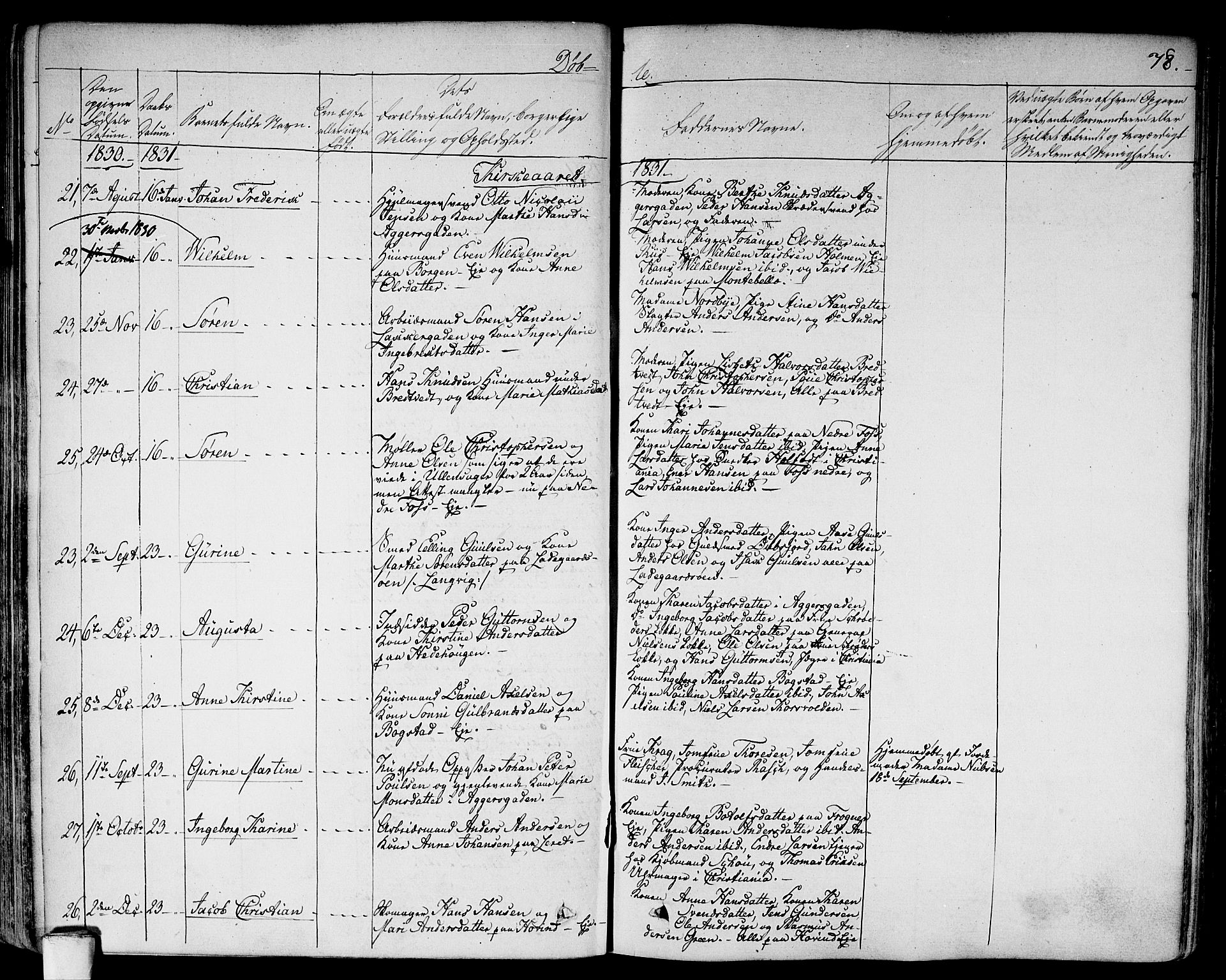 Aker prestekontor kirkebøker, AV/SAO-A-10861/F/L0013: Parish register (official) no. 13, 1828-1837, p. 78