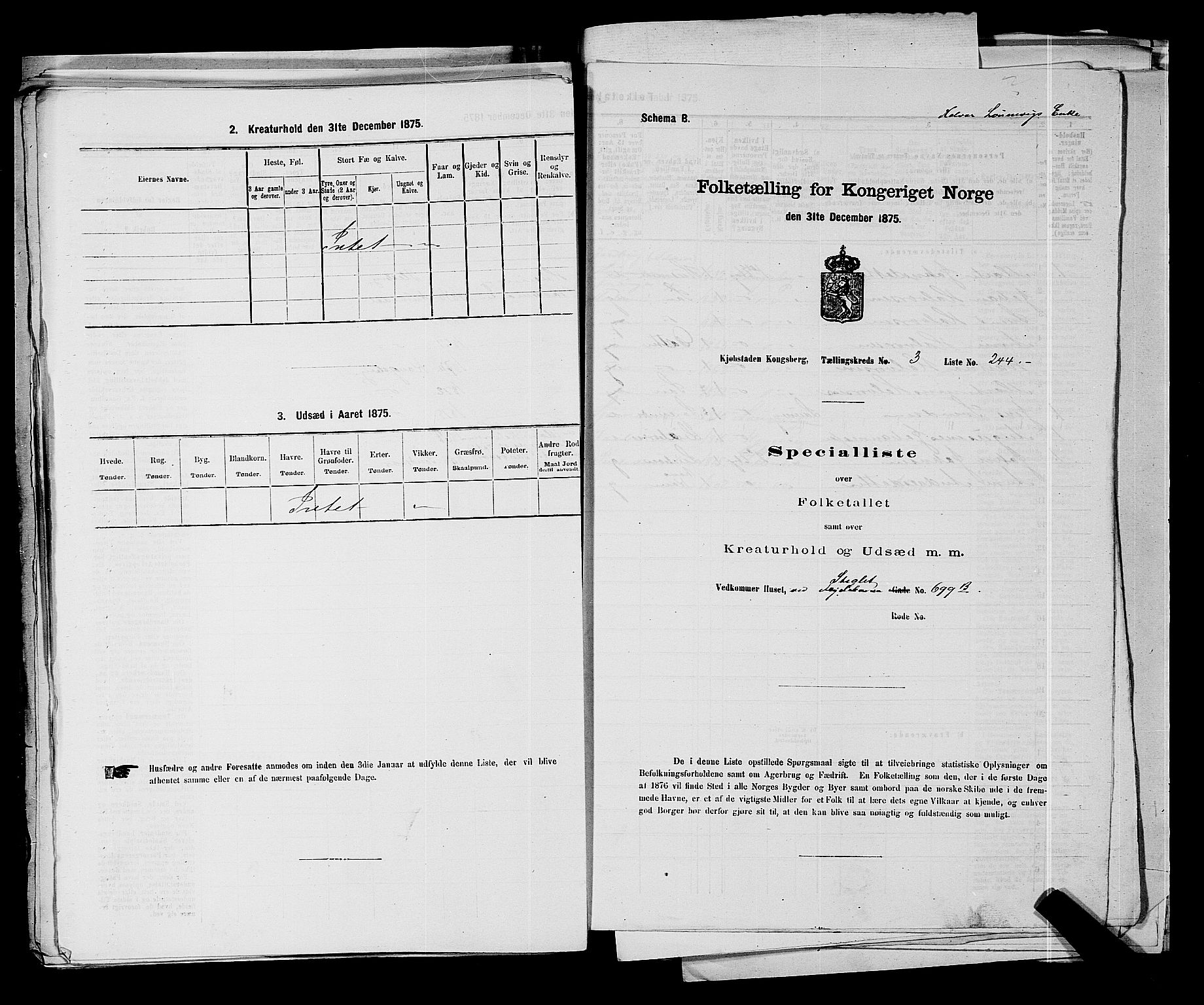 SAKO, 1875 census for 0604B Kongsberg/Kongsberg, 1875, p. 555