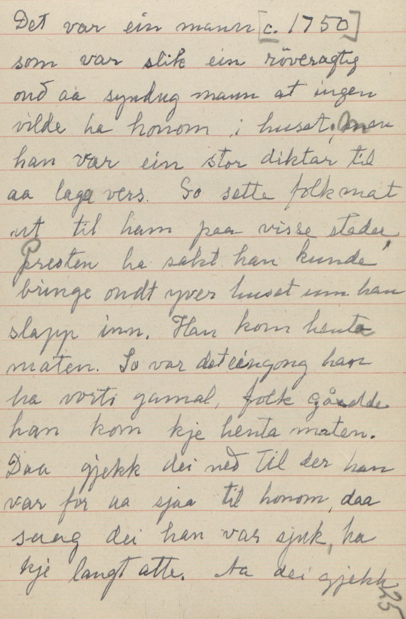 Rikard Berge, TEMU/TGM-A-1003/F/L0017/0010: 551-599 / 560 Ei samling kladdebøker og kladdeblokker med oppskrifter. Oppskrivaren budd i Irland, 1910-1950, p. 25