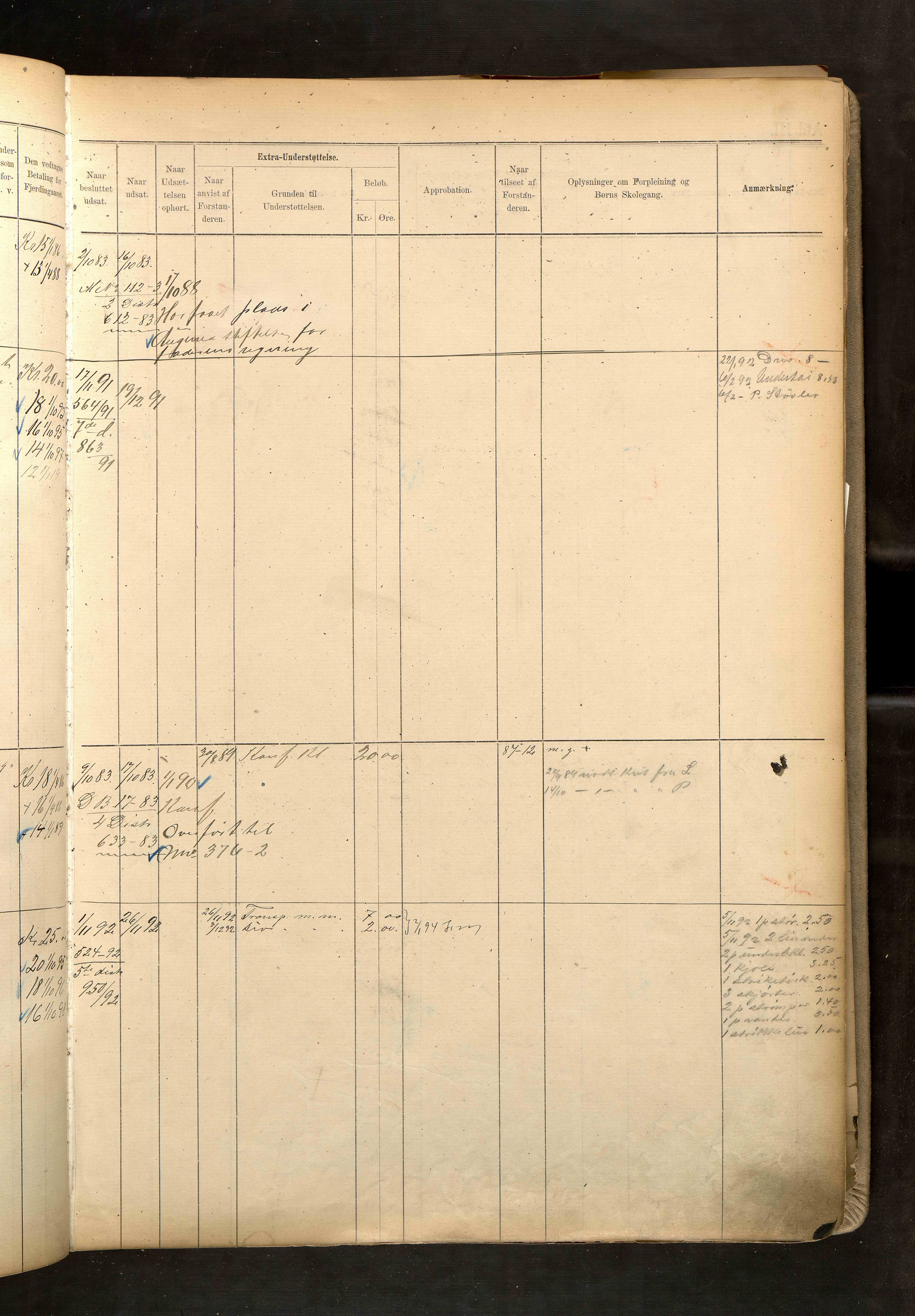 Fattigvesenet, OBA/A-20045/H/Hd/L0004: Manntallsprotokoll. Mnr. 501-1000, 1887-1897, p. 222