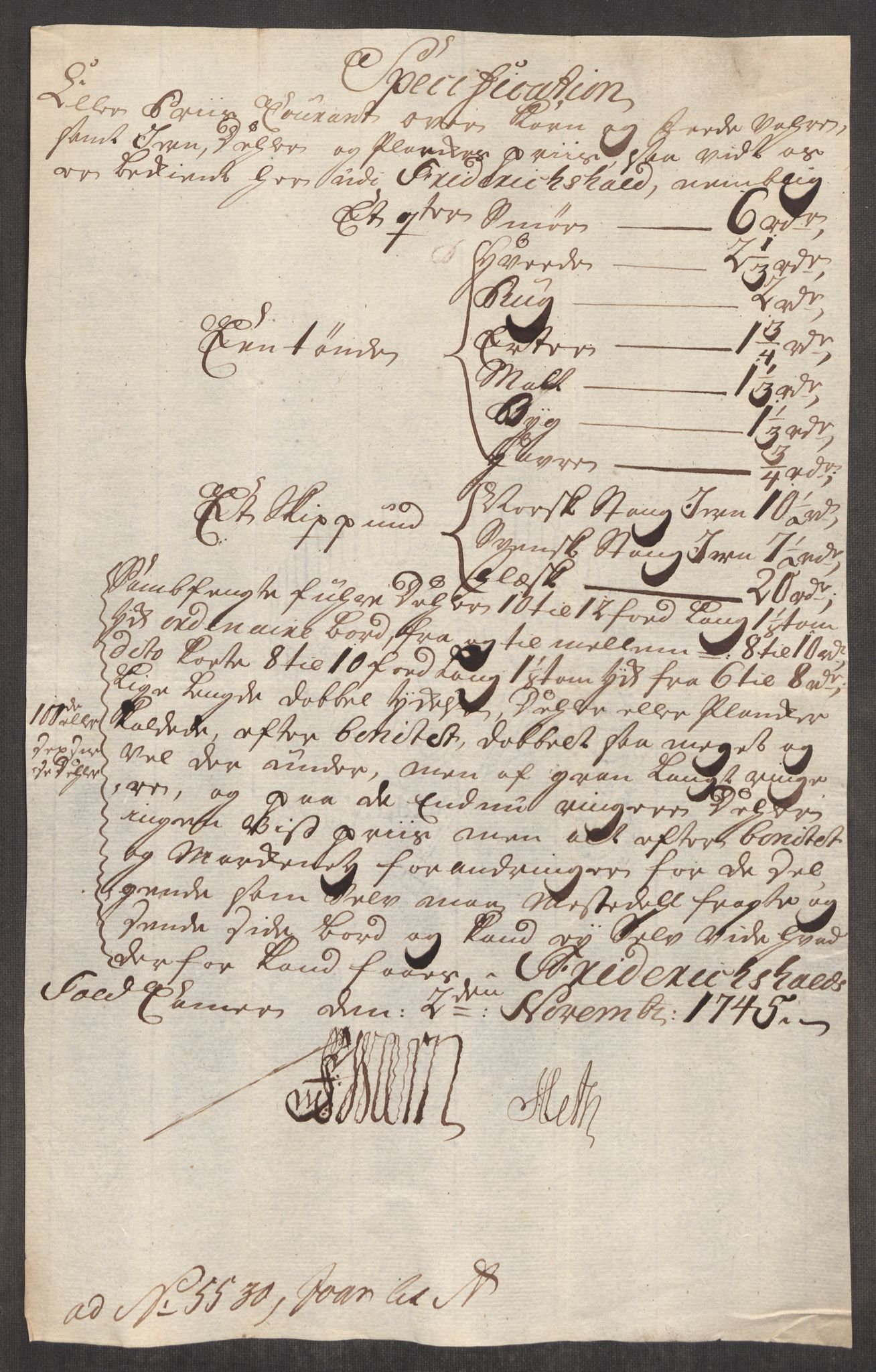 Rentekammeret inntil 1814, Realistisk ordnet avdeling, AV/RA-EA-4070/Oe/L0003: [Ø1]: Priskuranter, 1745-1748, p. 15