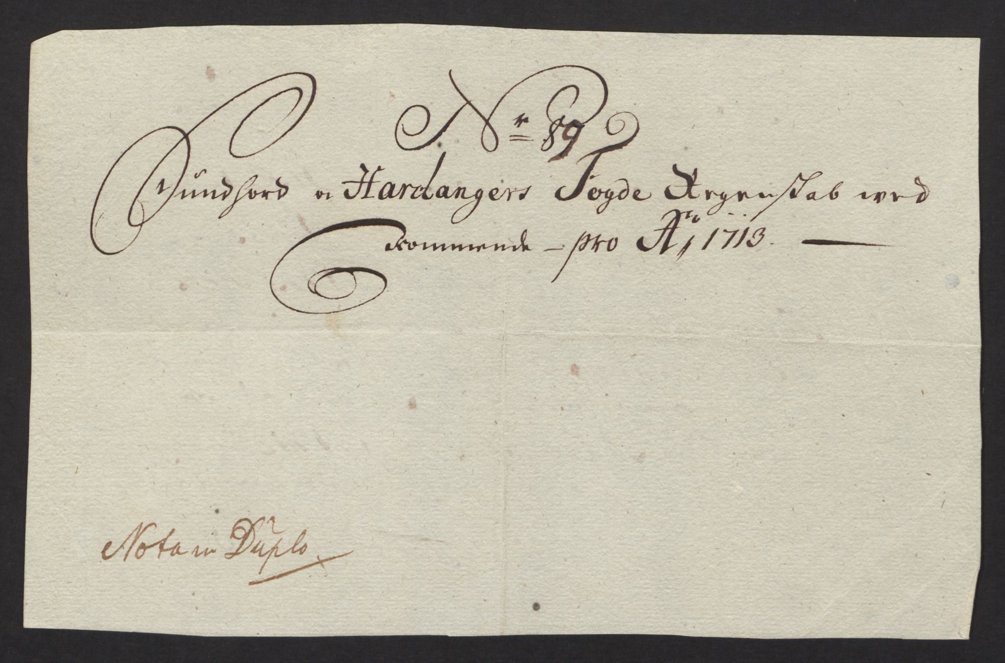 Rentekammeret inntil 1814, Reviderte regnskaper, Fogderegnskap, AV/RA-EA-4092/R48/L2989: Fogderegnskap Sunnhordland og Hardanger, 1713, p. 438