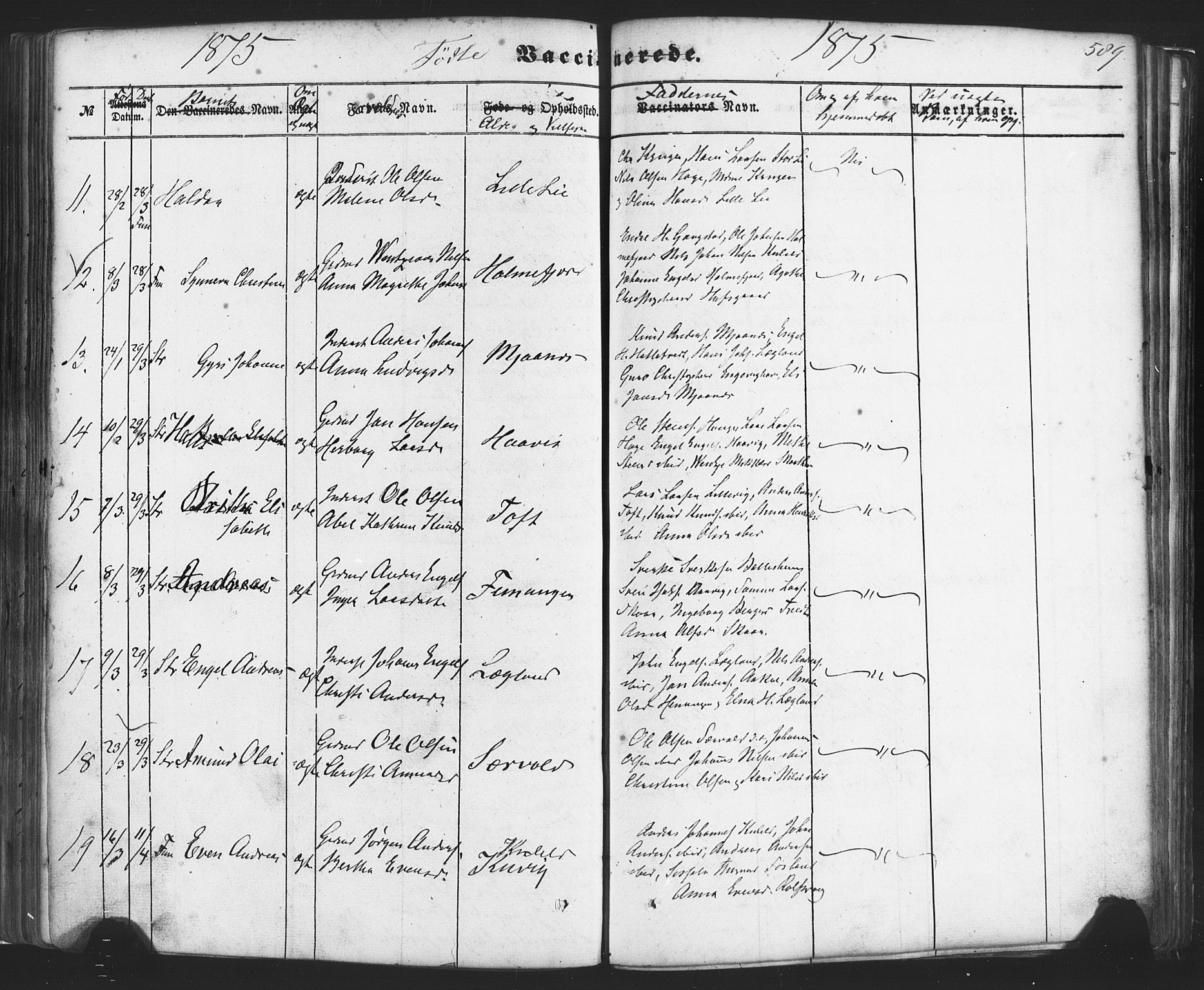 Fusa sokneprestembete, AV/SAB-A-75401/H/Haa: Parish register (official) no. A 1II, 1855-1879, p. 589