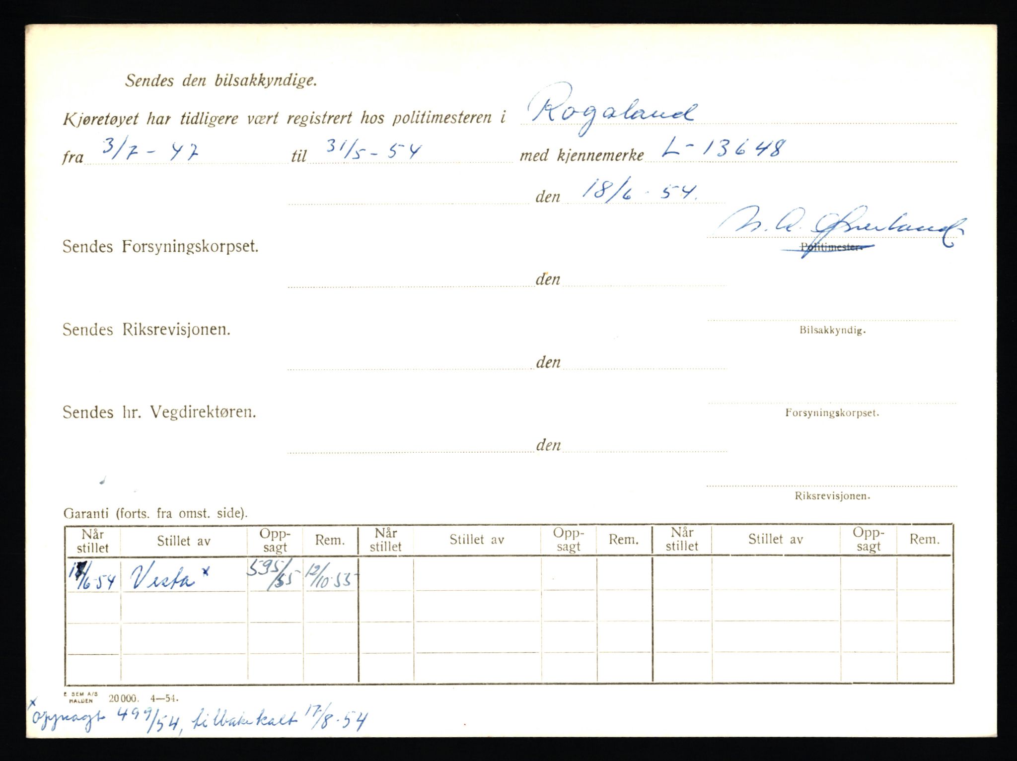 Stavanger trafikkstasjon, AV/SAST-A-101942/0/F/L0012: L-4200 - L-4699, 1930-1971, p. 426