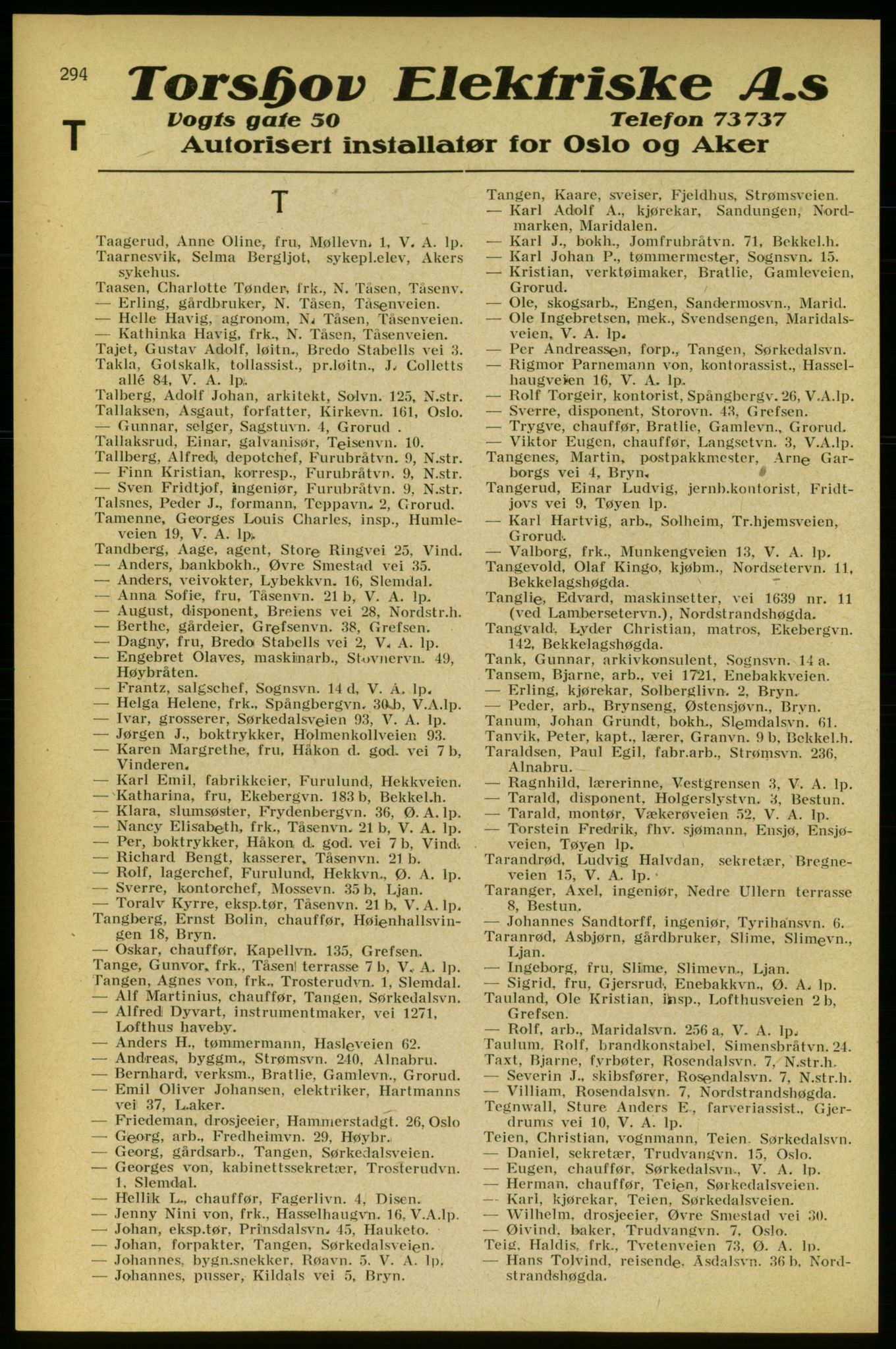 Aker adressebok/adressekalender, PUBL/001/A/005: Aker adressebok, 1934-1935, p. 294