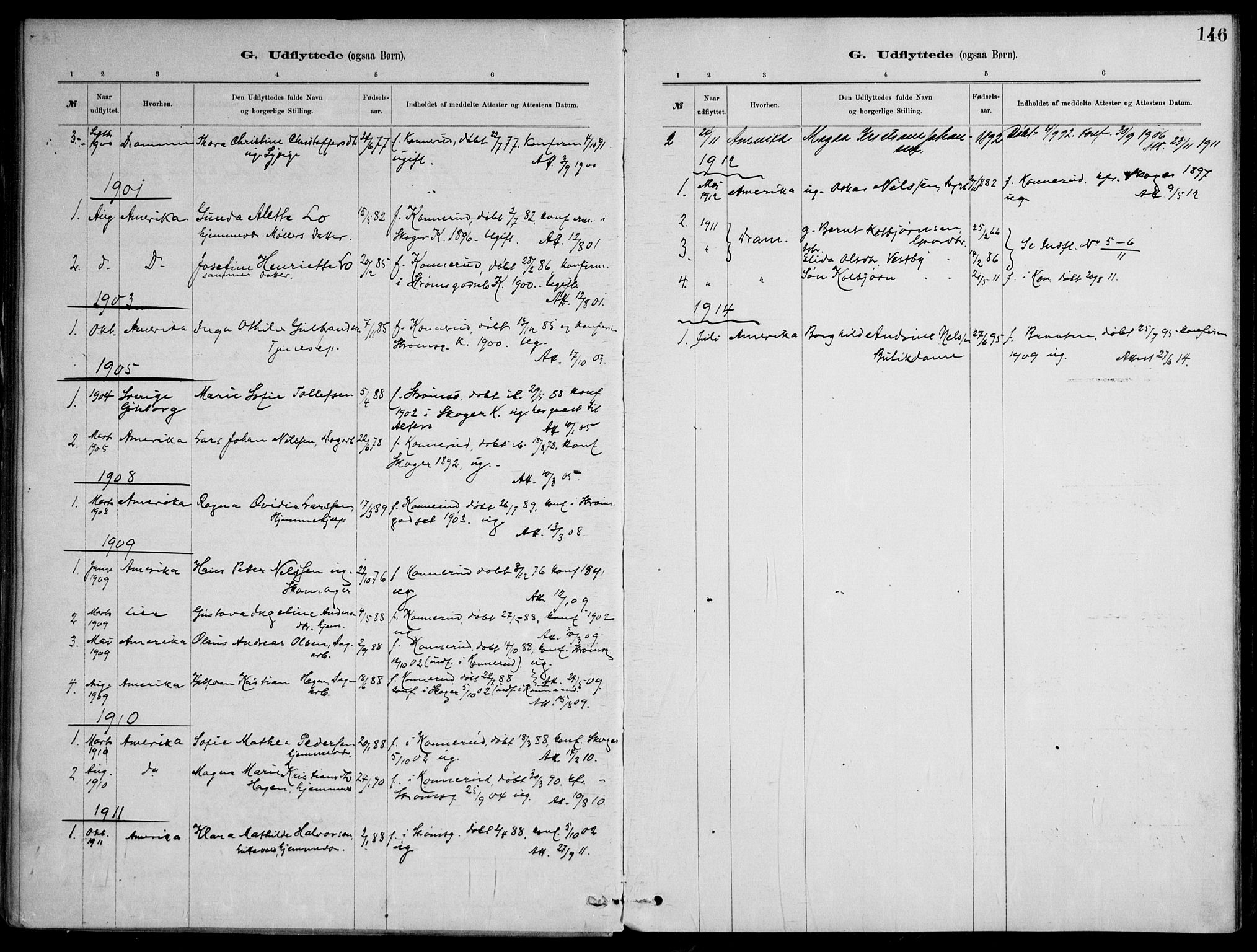 Skoger kirkebøker, AV/SAKO-A-59/F/Fb/L0001: Parish register (official) no. II 1, 1885-1913, p. 146