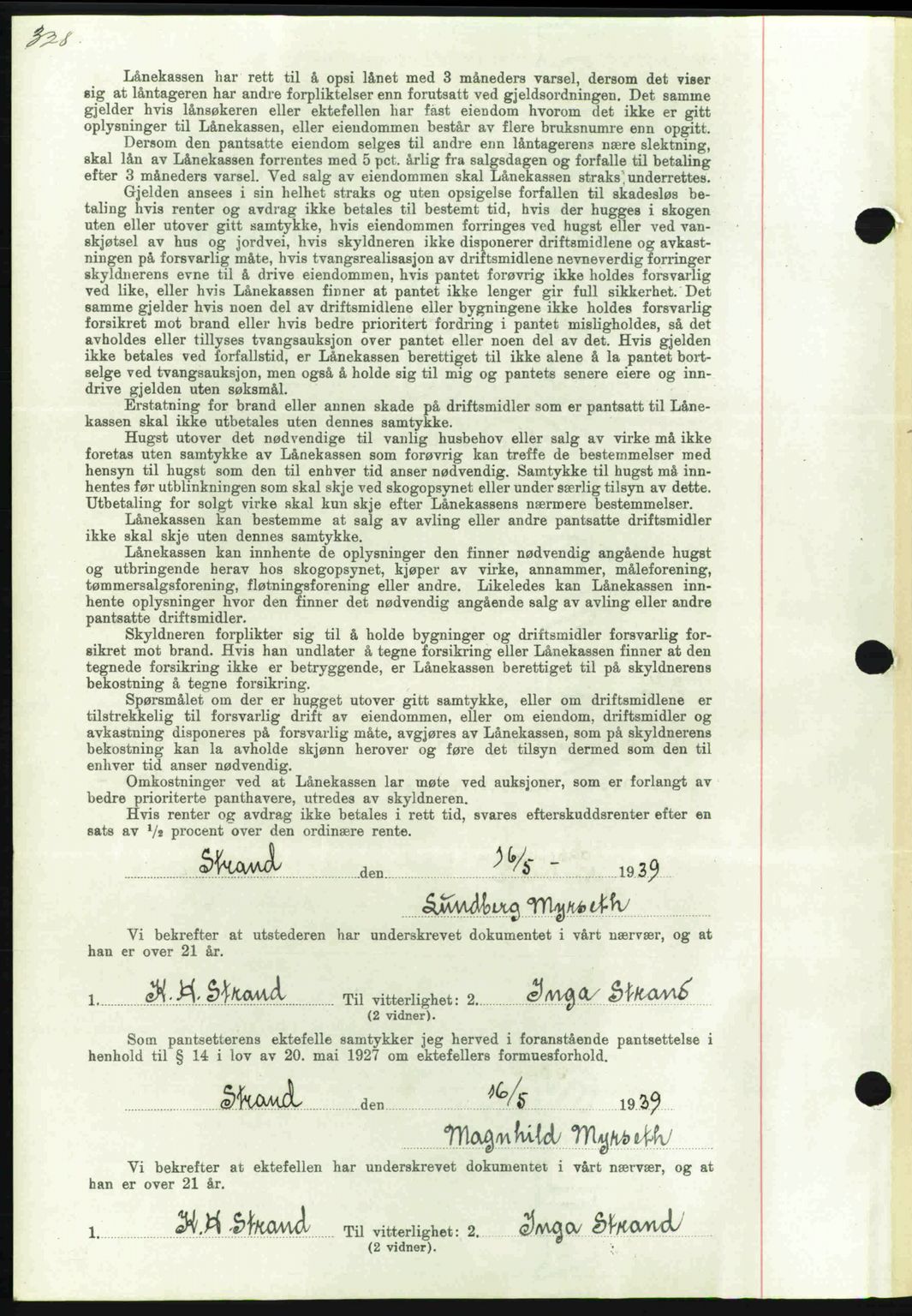 Nordmøre sorenskriveri, AV/SAT-A-4132/1/2/2Ca: Mortgage book no. B85, 1939-1939, Diary no: : 1273/1939