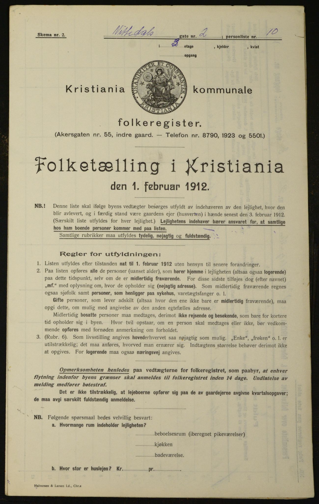 OBA, Municipal Census 1912 for Kristiania, 1912, p. 71792
