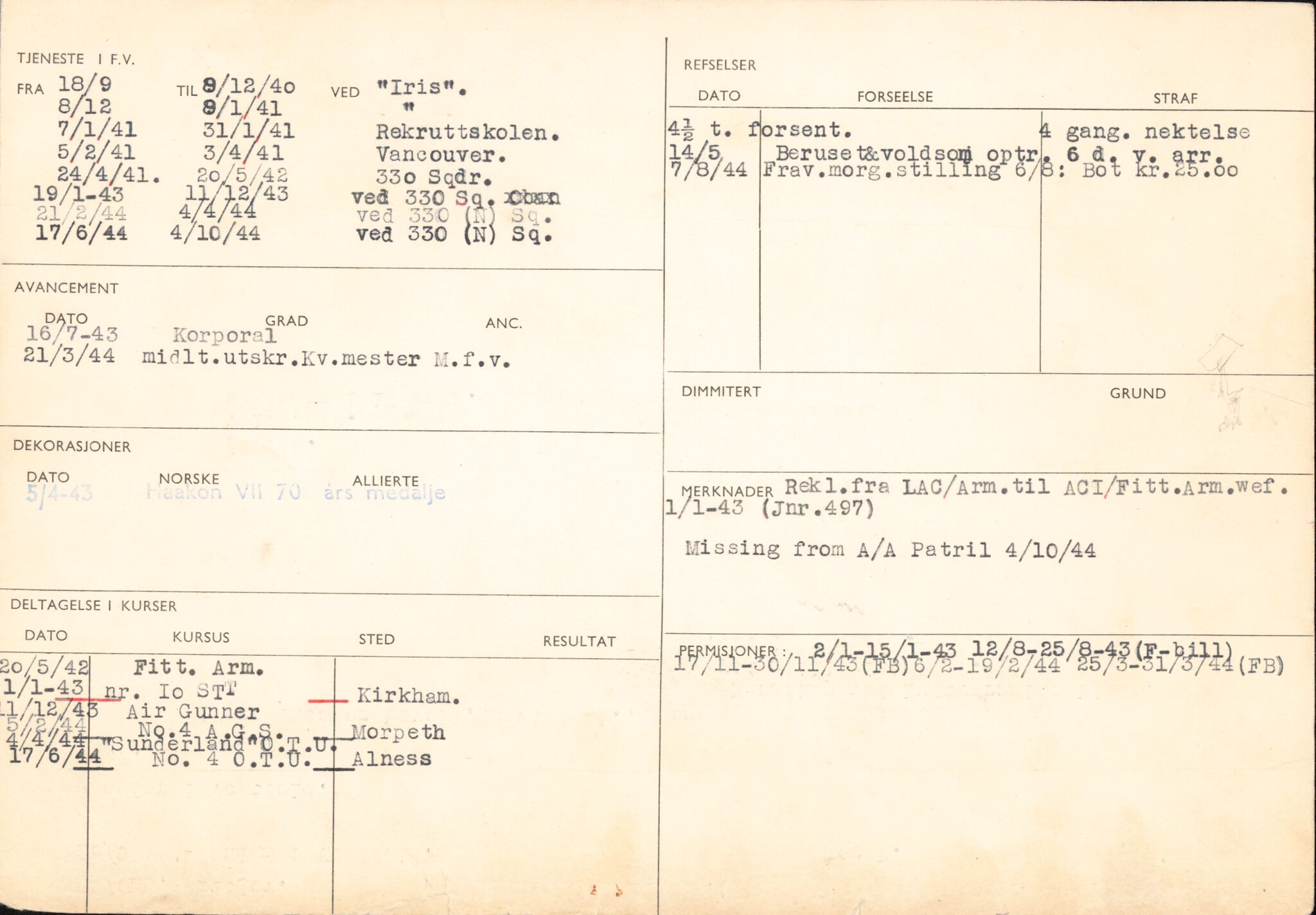 Forsvaret, Forsvarets overkommando/Luftforsvarsstaben, RA/RAFA-4079/P/Pa/L0041: Personellpapirer, 1915, p. 562