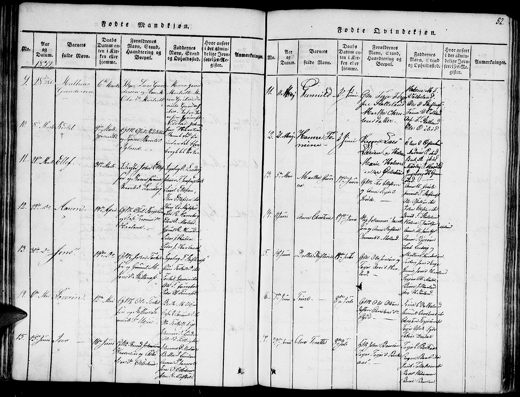 Hommedal sokneprestkontor, SAK/1111-0023/F/Fa/Fab/L0003: Parish register (official) no. A 3, 1815-1848, p. 82