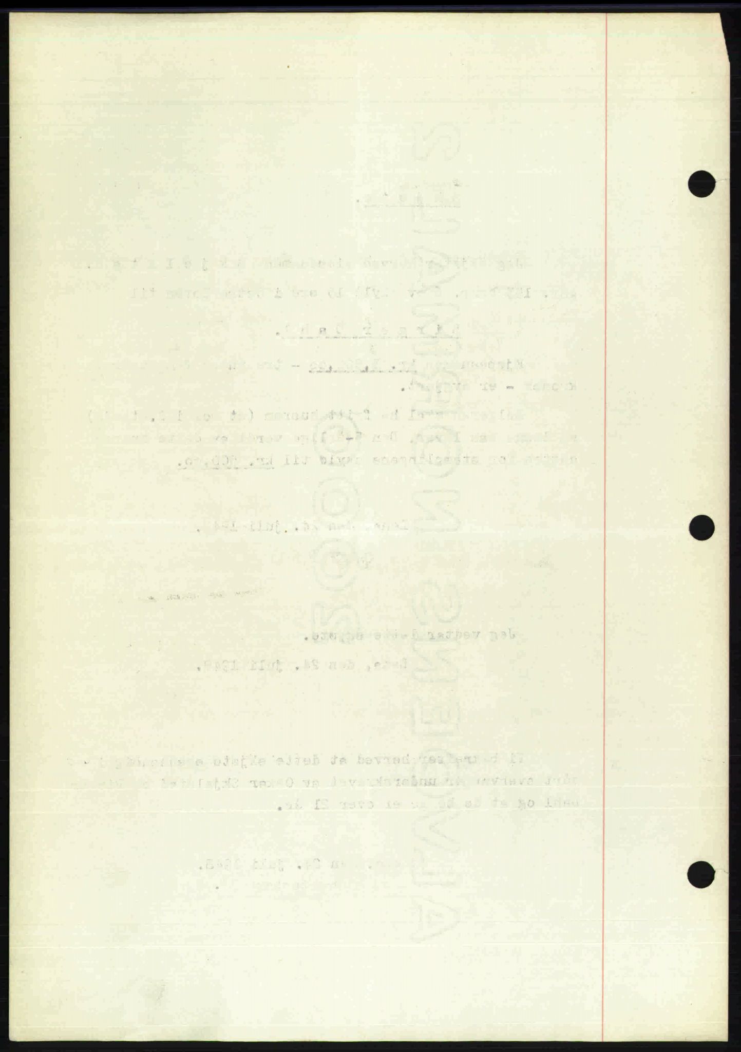 Toten tingrett, SAH/TING-006/H/Hb/Hbc/L0020: Mortgage book no. Hbc-20, 1948-1948, Diary no: : 2329/1948