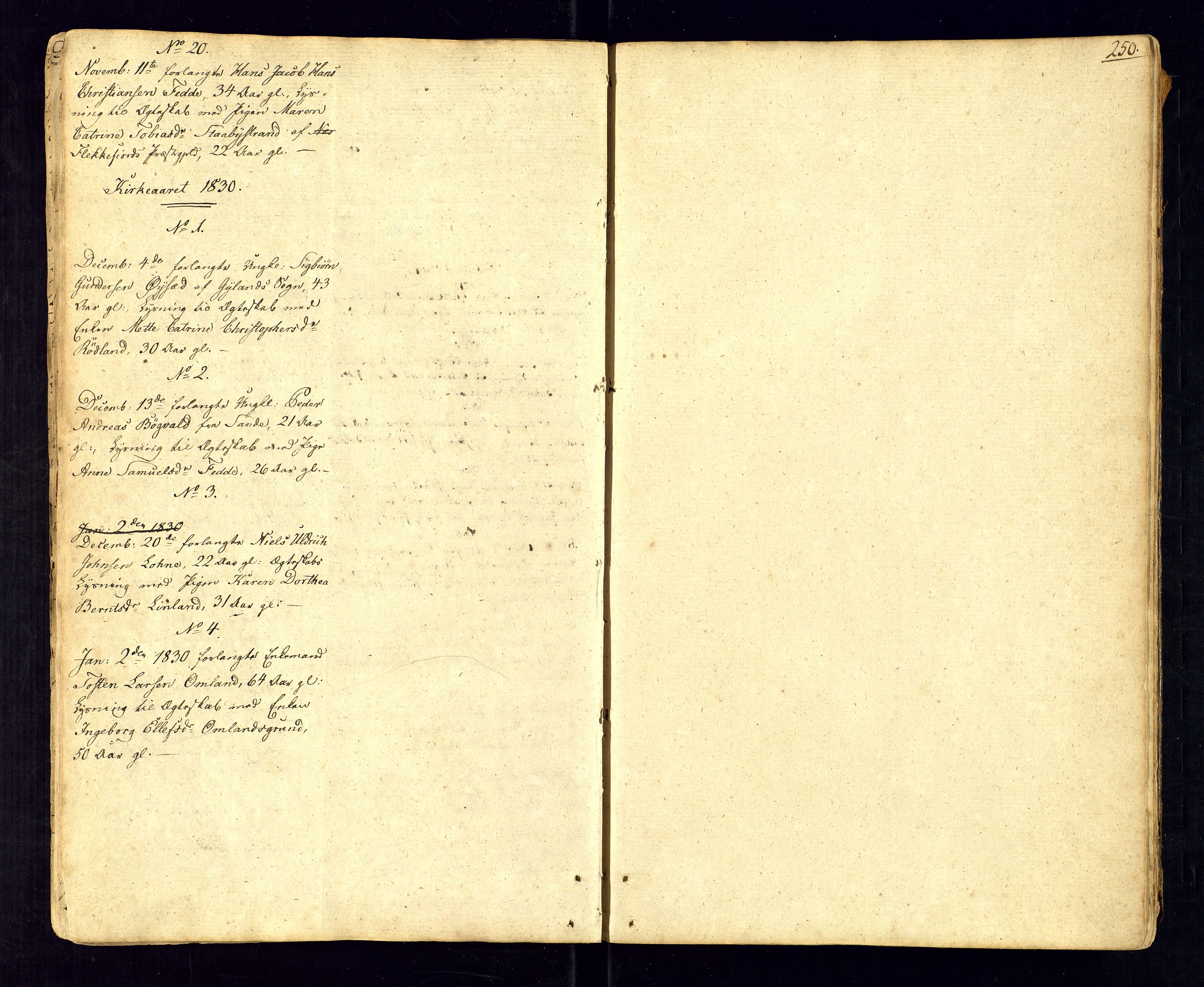 Kvinesdal sokneprestkontor, AV/SAK-1111-0026/F/Fa/Fab/L0002: Parish register (official) no. A 2, 1789-1815, p. 250