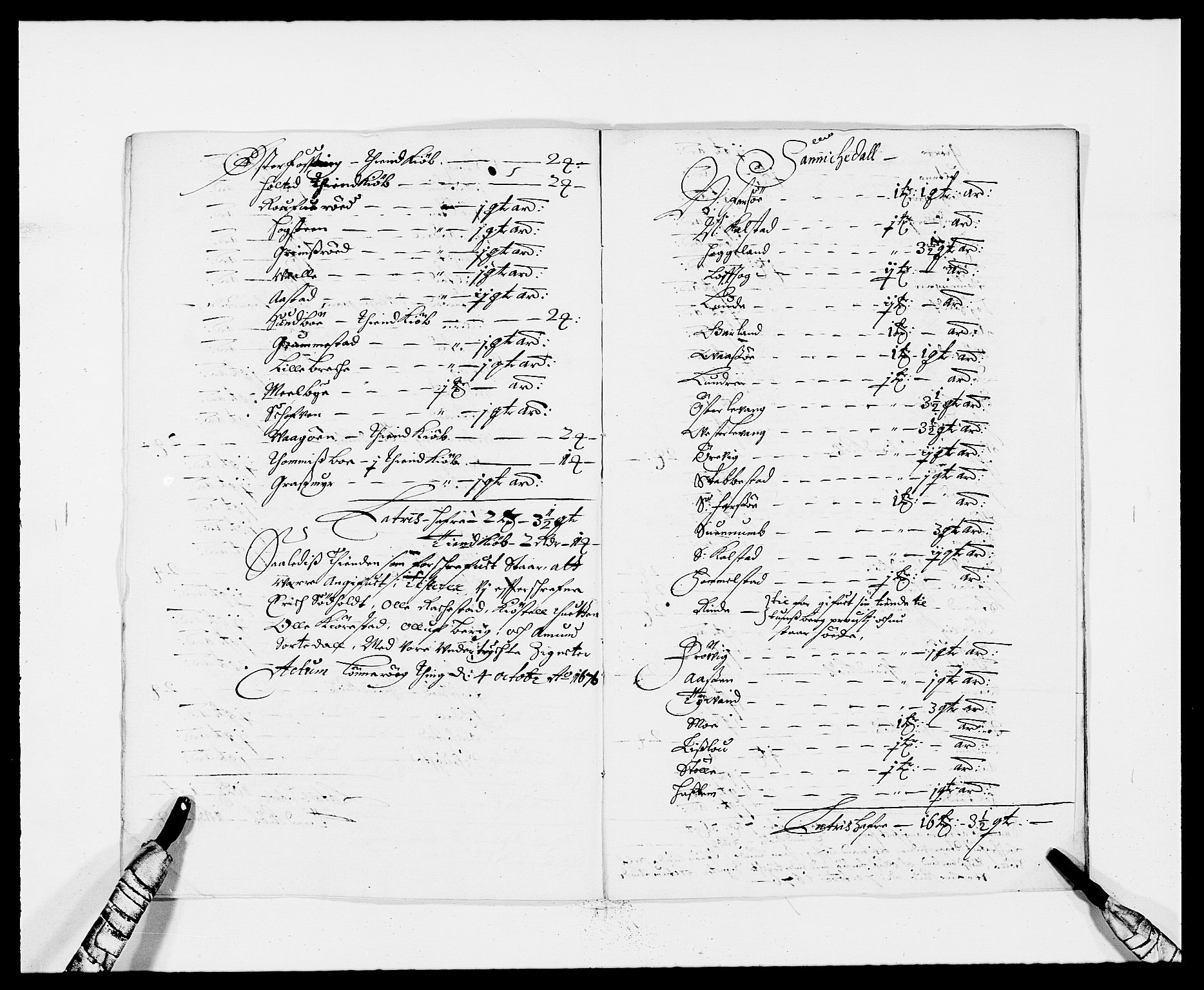 Rentekammeret inntil 1814, Reviderte regnskaper, Fogderegnskap, RA/EA-4092/R34/L2043: Fogderegnskap Bamble, 1676-1677, p. 144