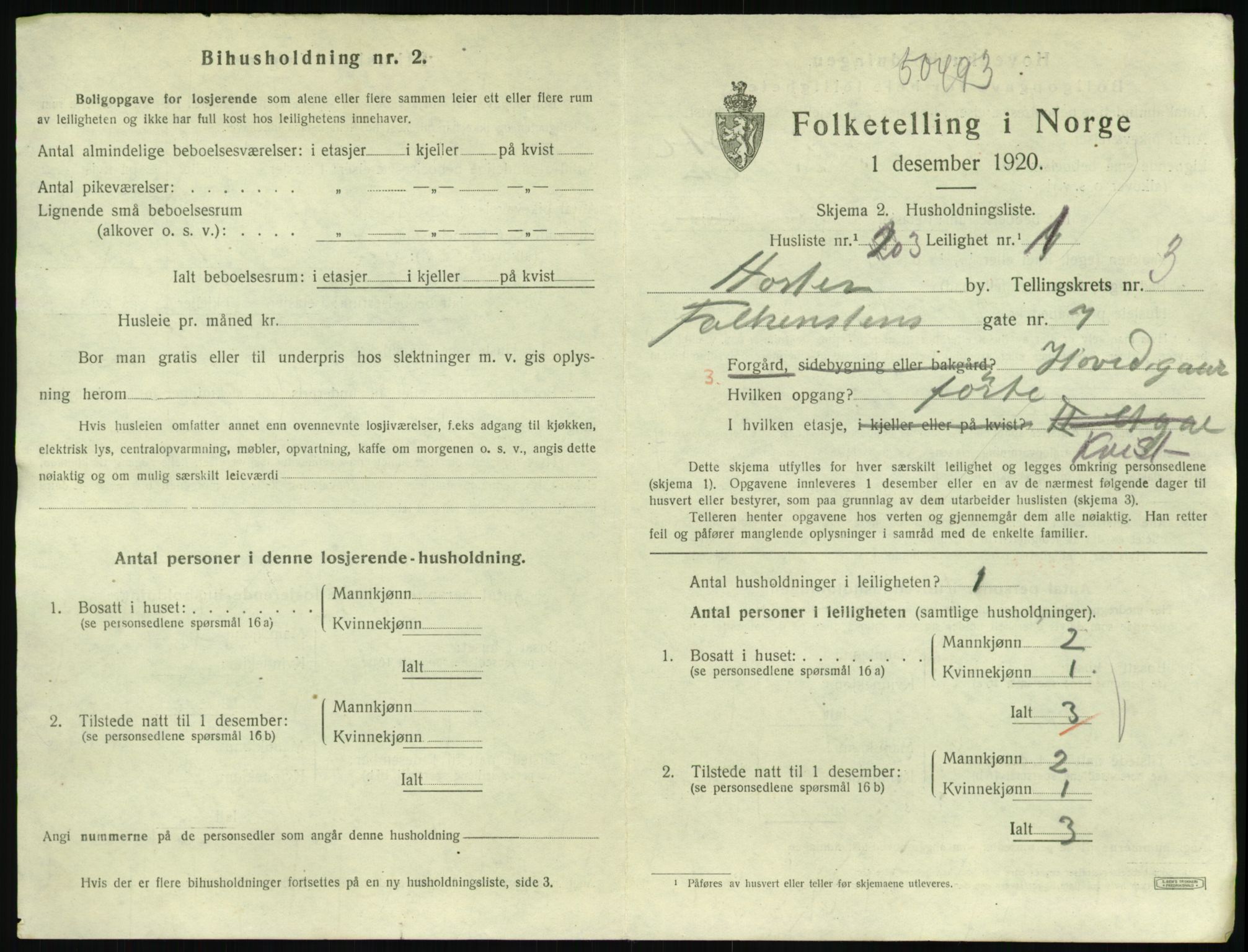 SAKO, 1920 census for Horten, 1920, p. 4781