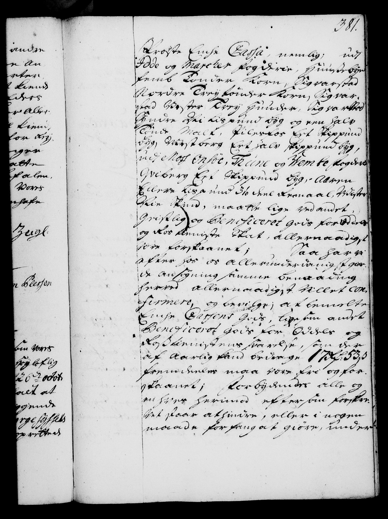 Rentekammeret, Kammerkanselliet, RA/EA-3111/G/Gg/Gga/L0003: Norsk ekspedisjonsprotokoll med register (merket RK 53.3), 1727-1734, p. 381