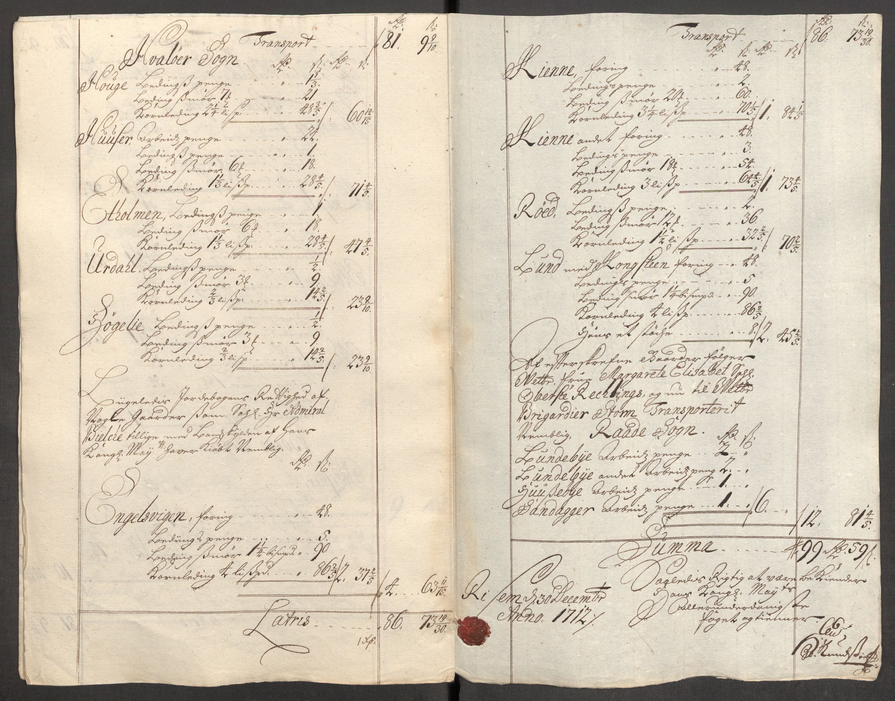 Rentekammeret inntil 1814, Reviderte regnskaper, Fogderegnskap, AV/RA-EA-4092/R04/L0137: Fogderegnskap Moss, Onsøy, Tune, Veme og Åbygge, 1712, p. 219