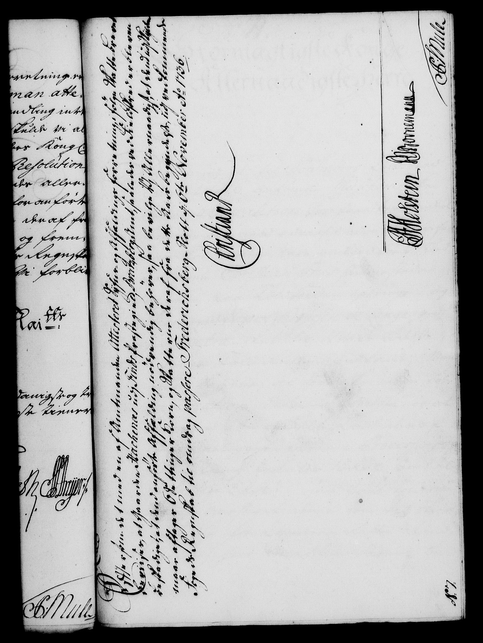 Rentekammeret, Kammerkanselliet, RA/EA-3111/G/Gf/Gfa/L0019: Norsk relasjons- og resolusjonsprotokoll (merket RK 52.19), 1736, p. 477