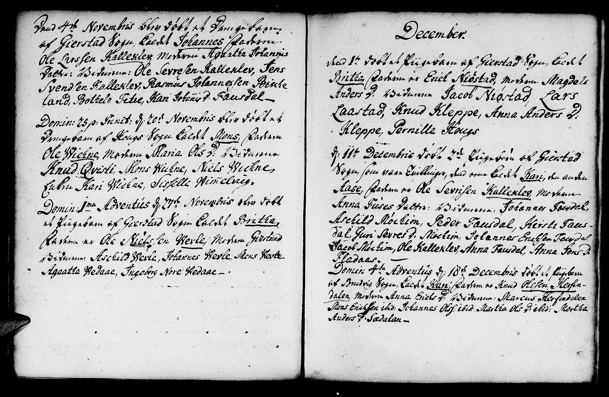 Haus sokneprestembete, AV/SAB-A-75601/H/Haa: Parish register (official) no. A 8, 1754-1769, p. 44