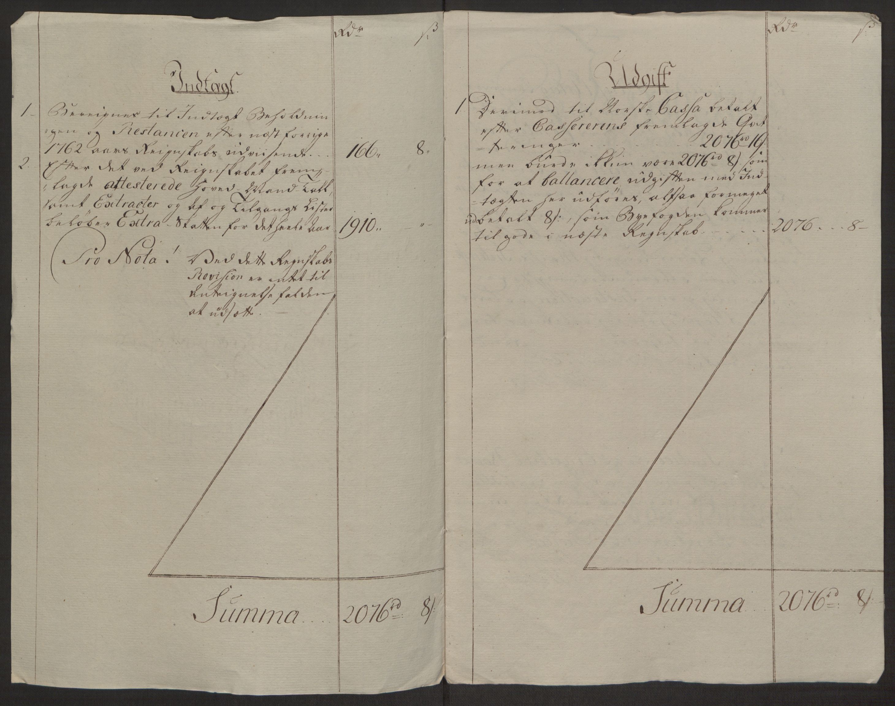 Rentekammeret inntil 1814, Reviderte regnskaper, Byregnskaper, AV/RA-EA-4066/R/Rl/L0230/0001: [L4] Kontribusjonsregnskap / Ekstraskatt, 1762-1764, p. 99