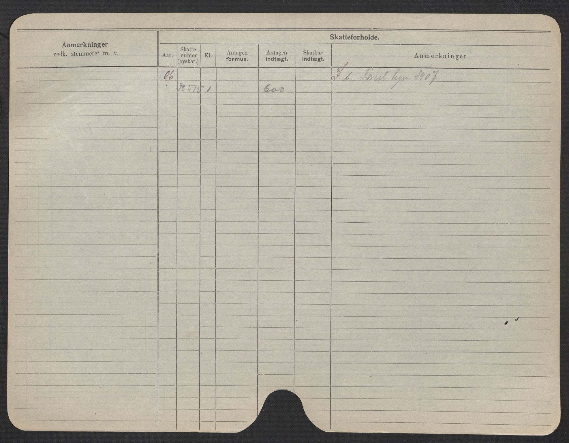 Oslo folkeregister, Registerkort, AV/SAO-A-11715/F/Fa/Fac/L0020: Kvinner, 1906-1914, p. 1085b