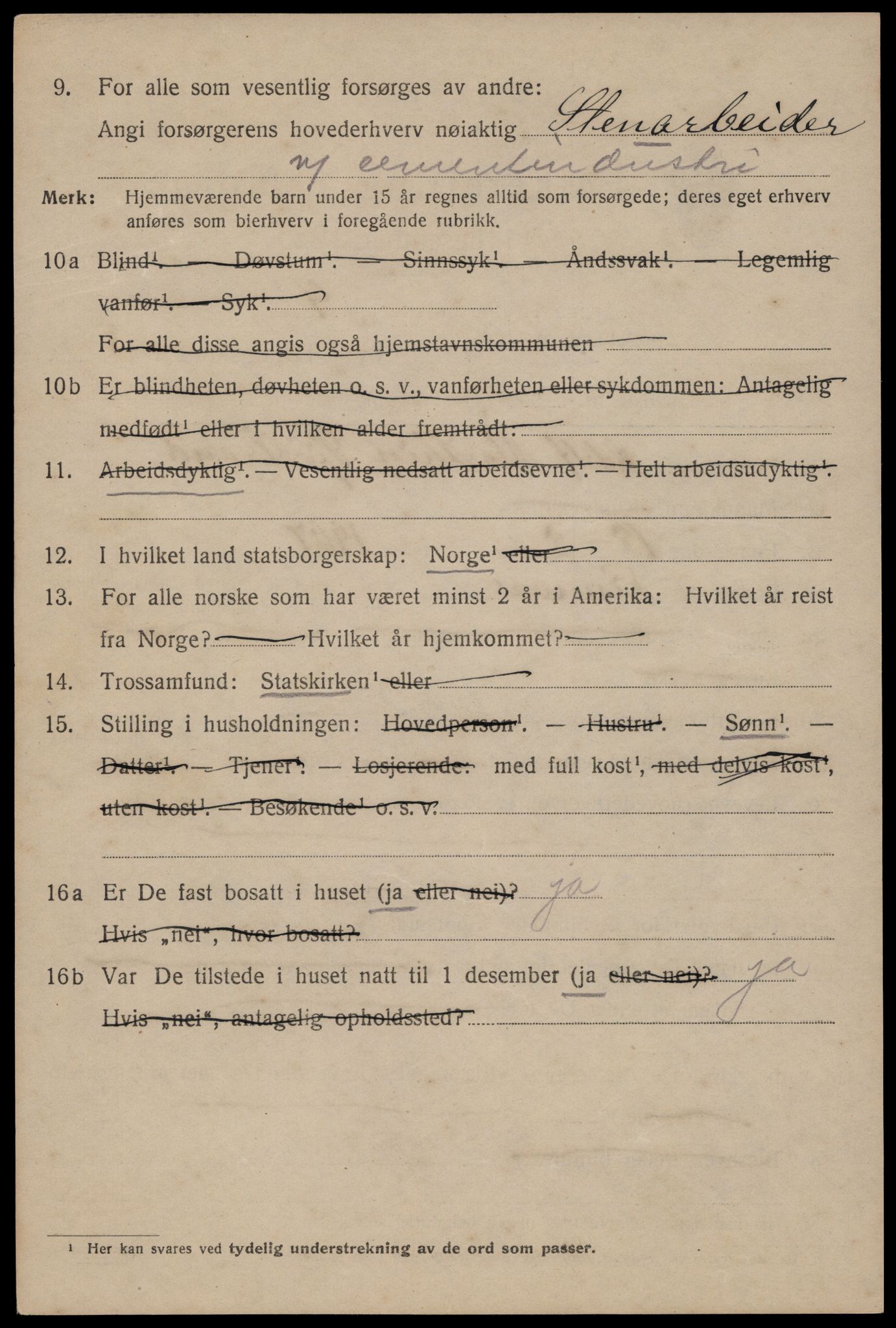 SAST, 1920 census for Haugesund, 1920, p. 12112