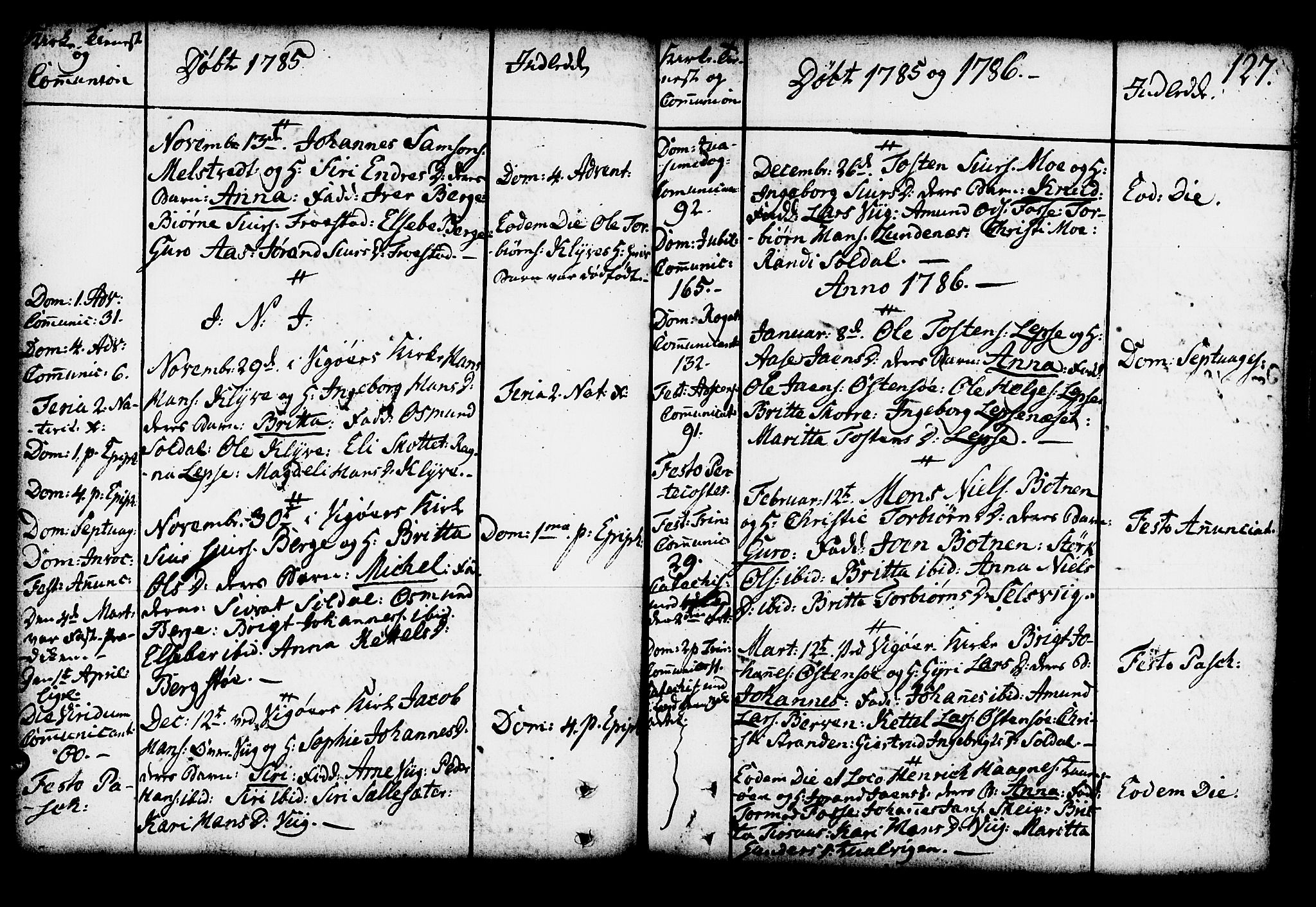 Kvam sokneprestembete, AV/SAB-A-76201/H/Haa: Parish register (official) no. A 4, 1743-1795, p. 127