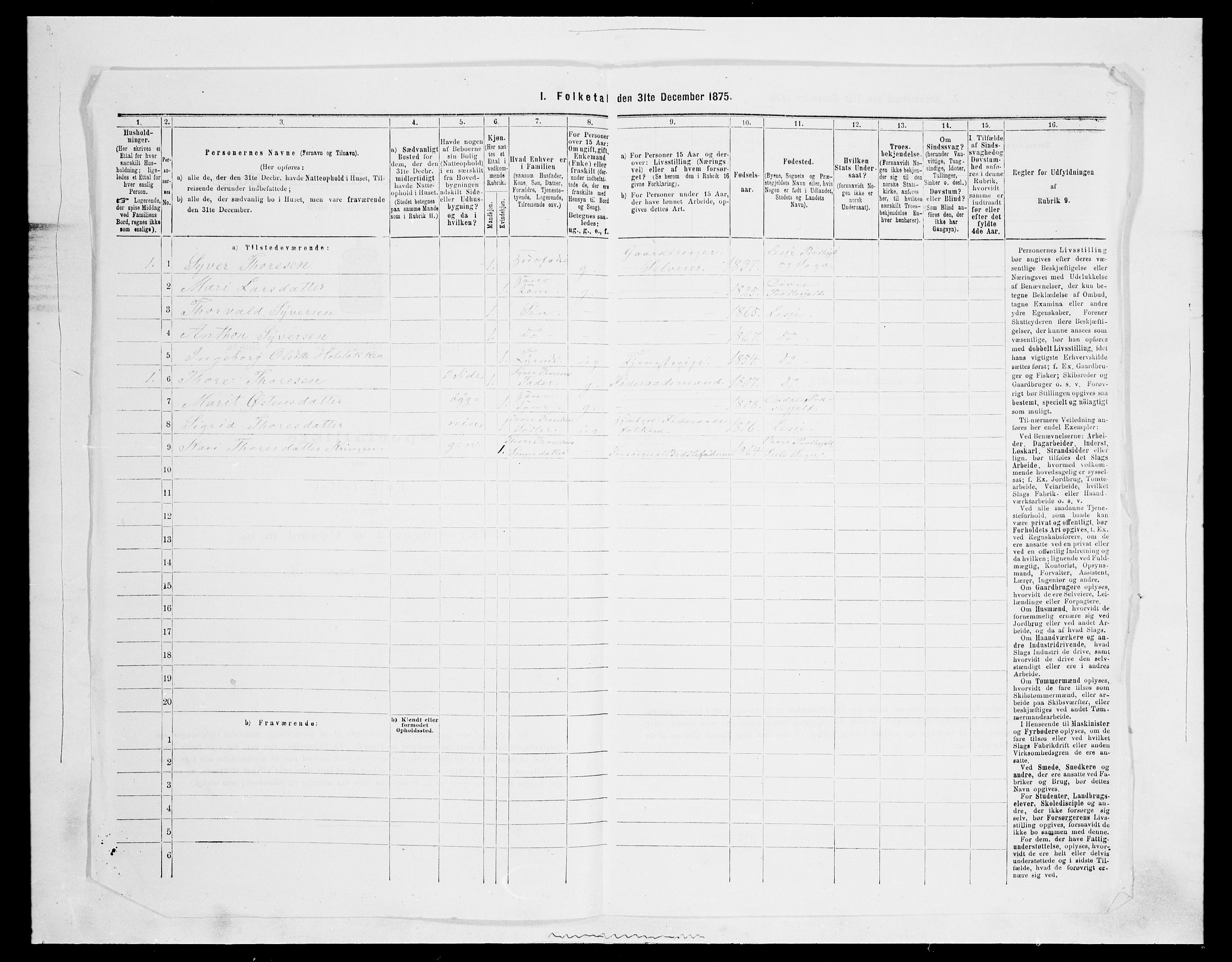 SAH, 1875 census for 0512P Lesja, 1875, p. 728