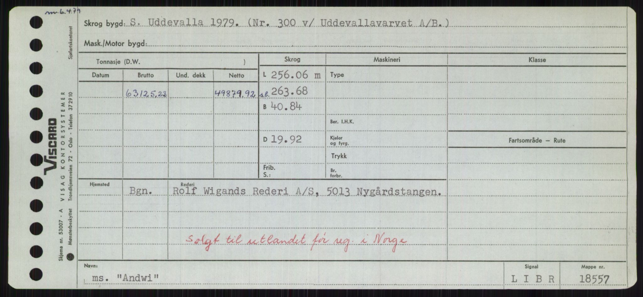 Sjøfartsdirektoratet med forløpere, Skipsmålingen, RA/S-1627/H/Hd/L0001: Fartøy, A-Anv, p. 585