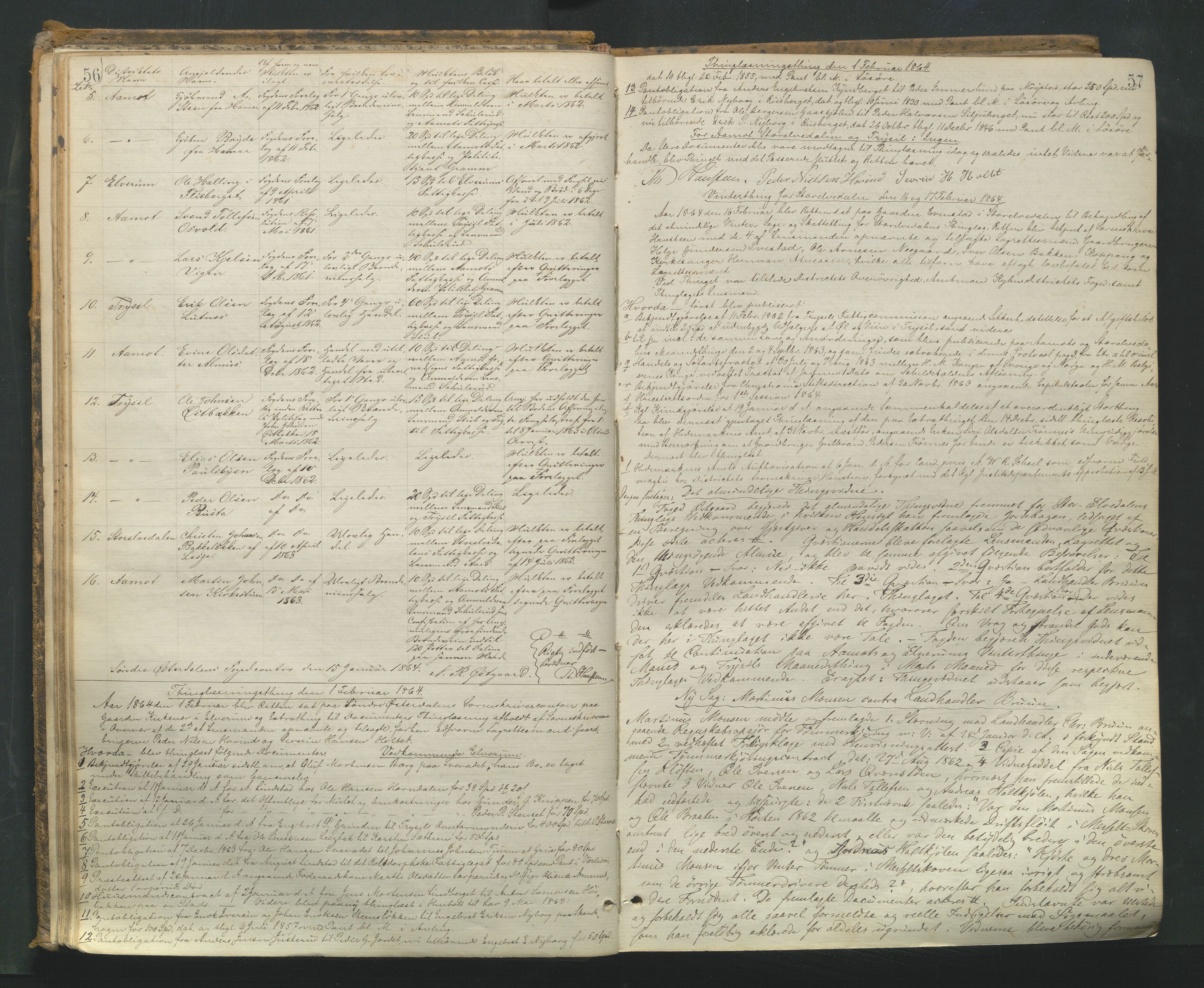 Sør-Østerdal sorenskriveri, AV/SAH-TING-018/G/Gb/L0004: Tingbok, 1863-1871, p. 56-57