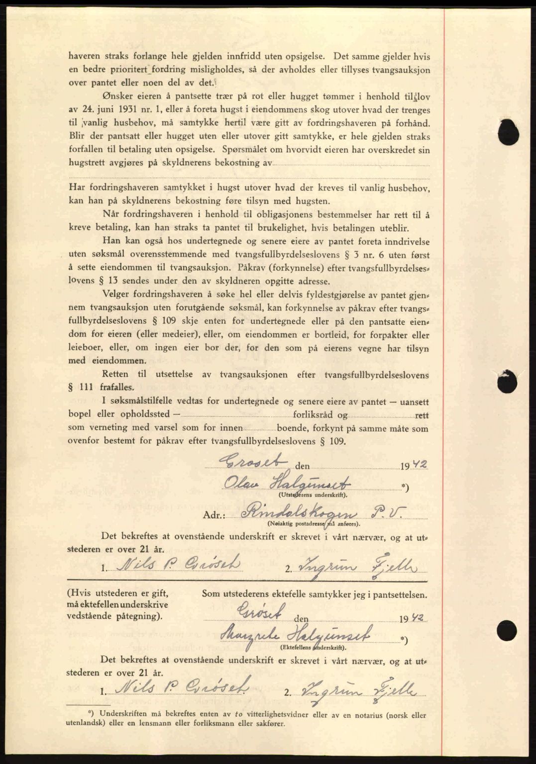 Nordmøre sorenskriveri, AV/SAT-A-4132/1/2/2Ca: Mortgage book no. B90, 1942-1943, Diary no: : 1376/1943