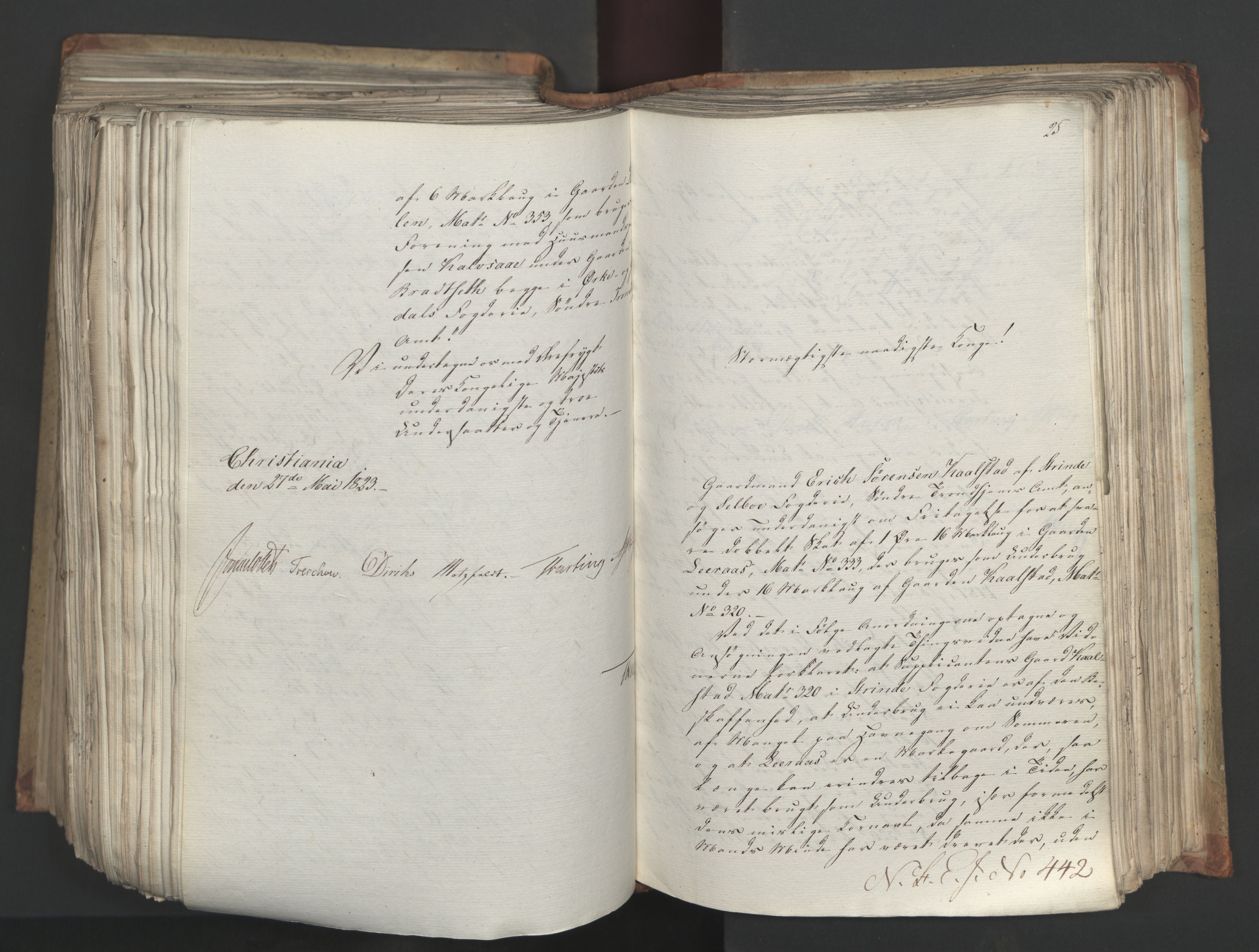 Statsrådsavdelingen i Stockholm, AV/RA-S-1003/D/Da/L0034: Regjeringsinnstillinger nr. 275-540, 1823, p. 472