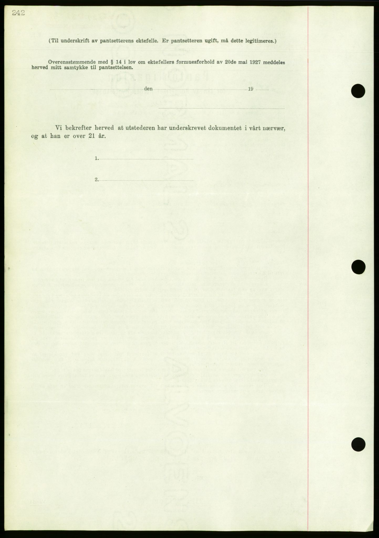 Nordmøre sorenskriveri, AV/SAT-A-4132/1/2/2Ca/L0092: Mortgage book no. B82, 1937-1938, Diary no: : 2729/1937