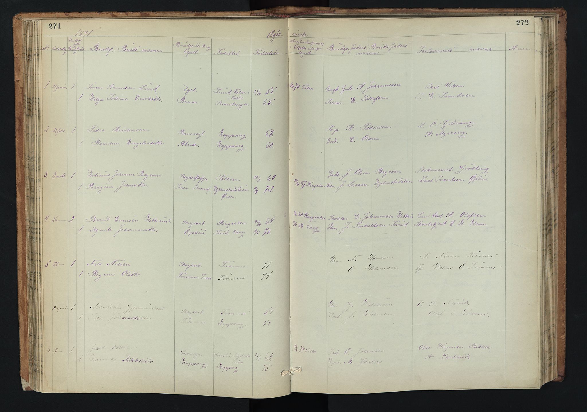 Stor-Elvdal prestekontor, SAH/PREST-052/H/Ha/Hab/L0002: Parish register (copy) no. 2, 1860-1894, p. 271-272