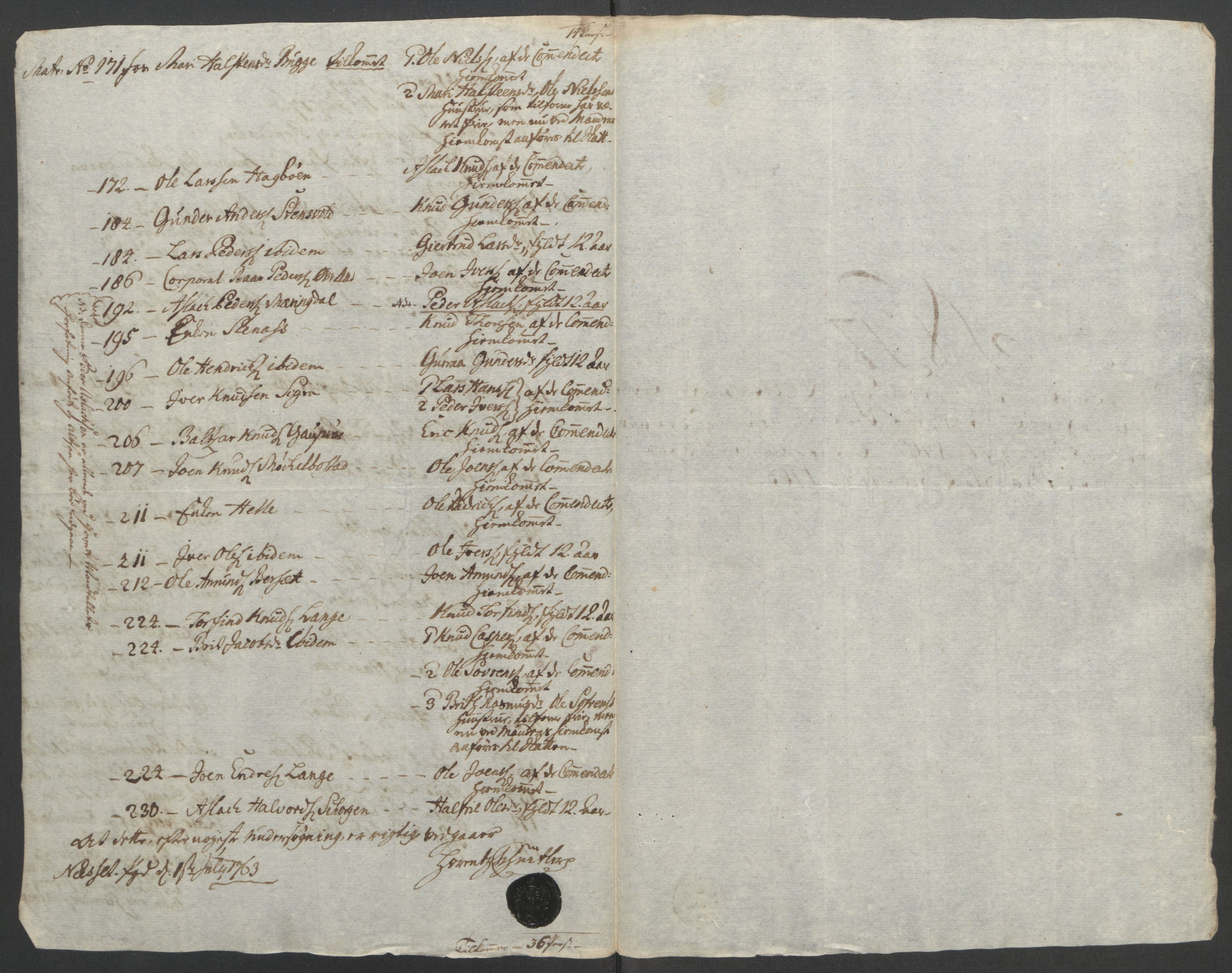 Rentekammeret inntil 1814, Reviderte regnskaper, Fogderegnskap, AV/RA-EA-4092/R55/L3730: Ekstraskatten Romsdal, 1762-1763, p. 397